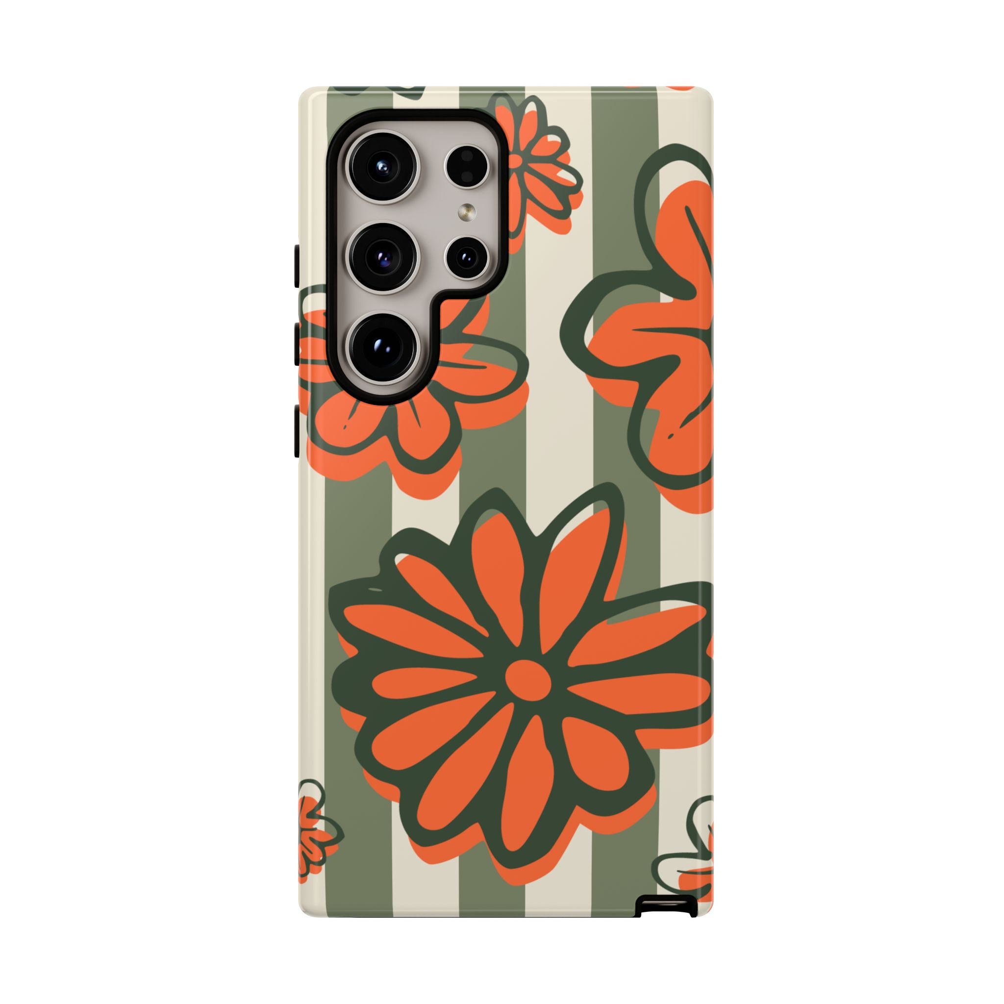 Floral Tough Phone Case - Trendy Protector for Pet Lovers, Super Cute Gift, Floral Design, Stylish Phone Cover, Unique Accessory