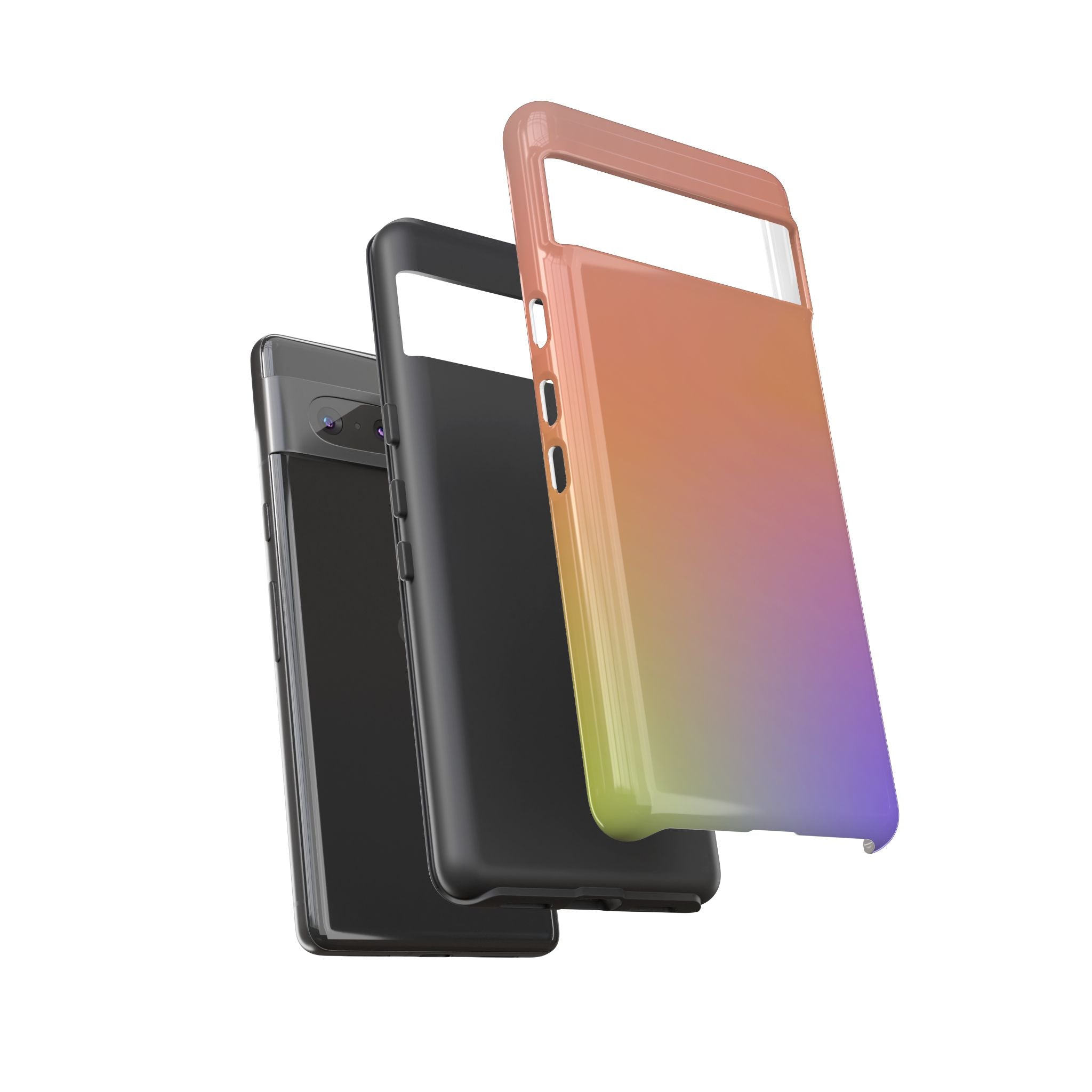 Colorful Gradient Phone Case, Tough Cases for iPhone, Customizable Phone Cover, Trendy Tech Accessory, Gift for Tech Lovers