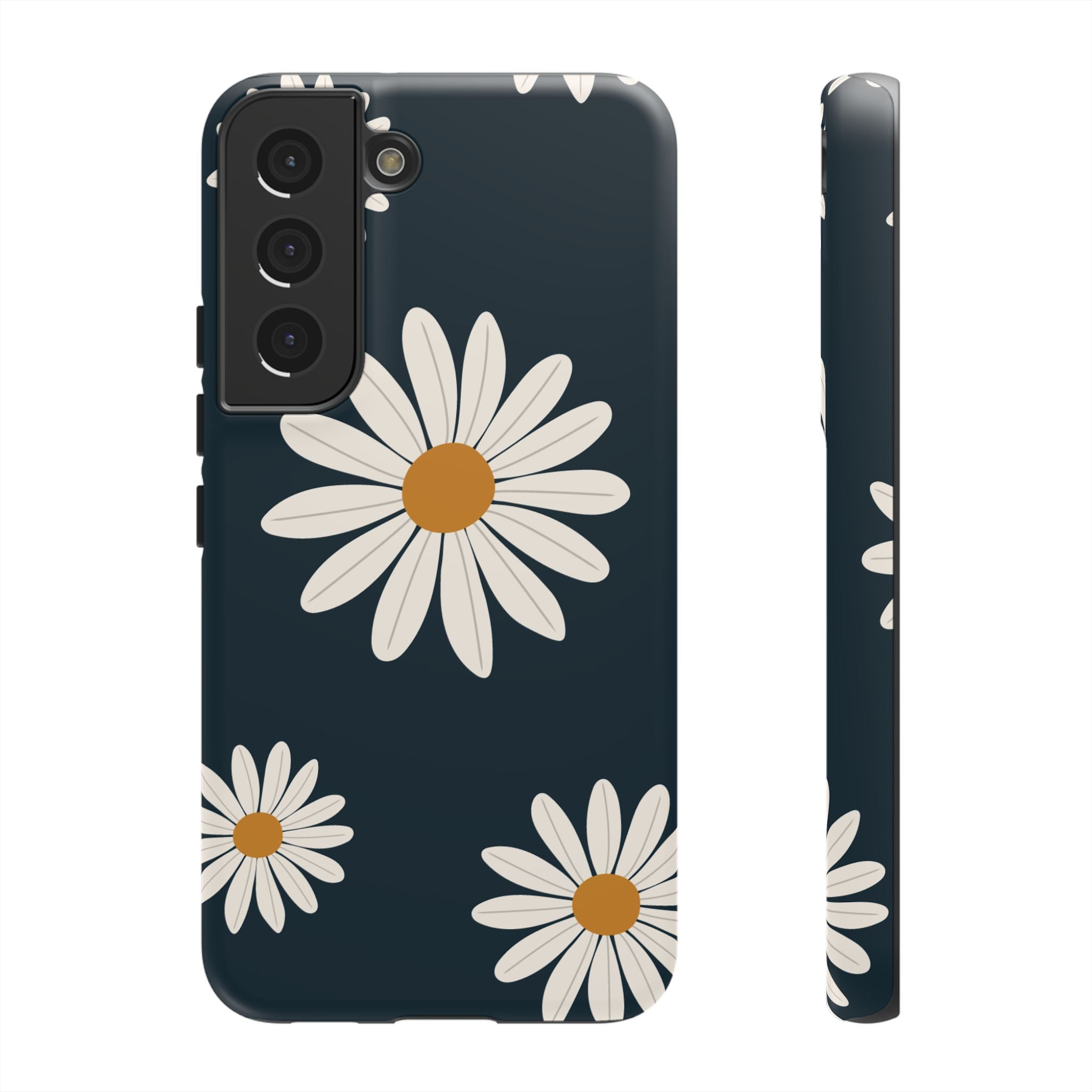 Daisy Phone Case, Floral Phone Cover, Tough Phone Case, Gift for Flower Lovers, Smartphone Accessory, Spring Design
