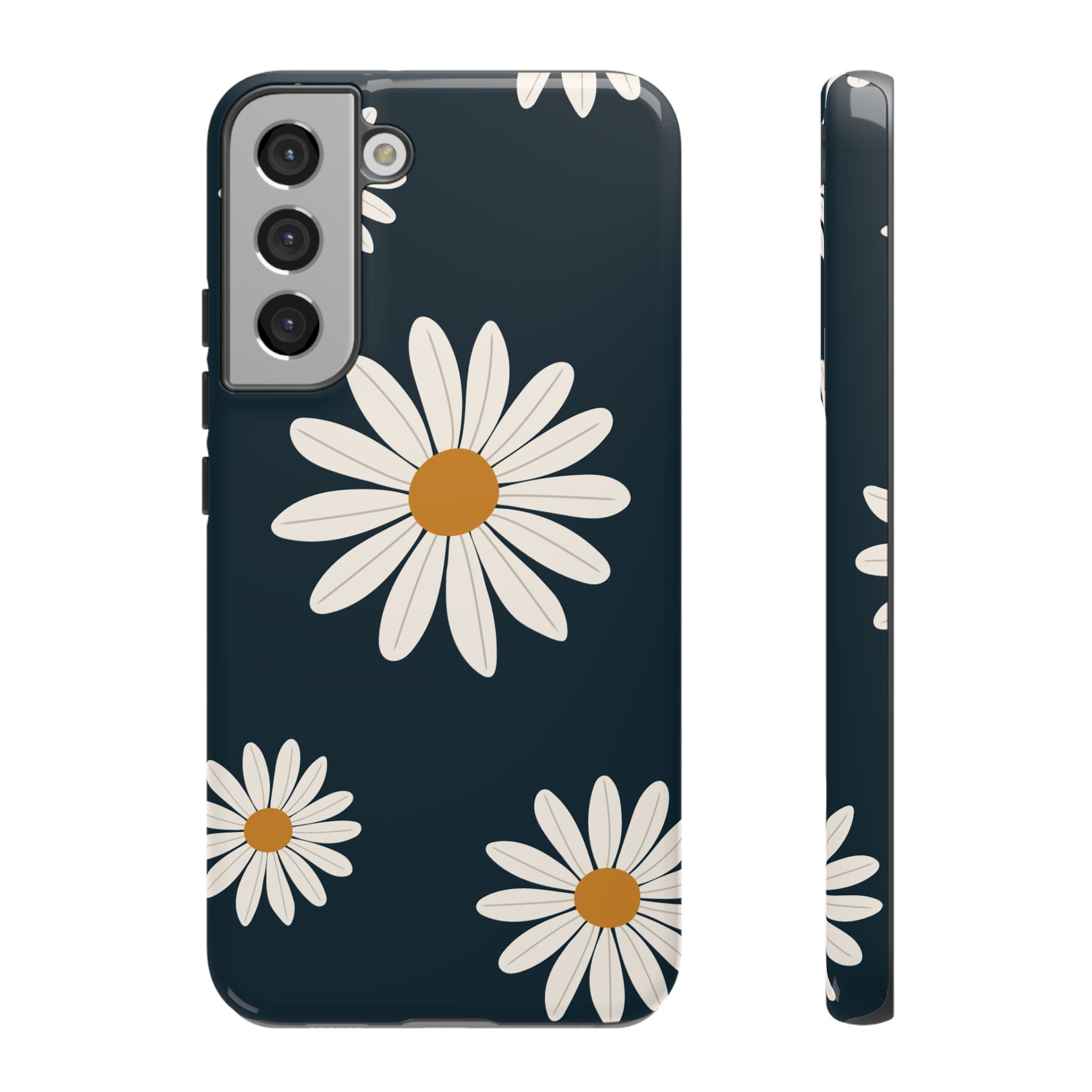 Daisy Phone Case, Floral Phone Cover, Tough Phone Case, Gift for Flower Lovers, Smartphone Accessory, Spring Design