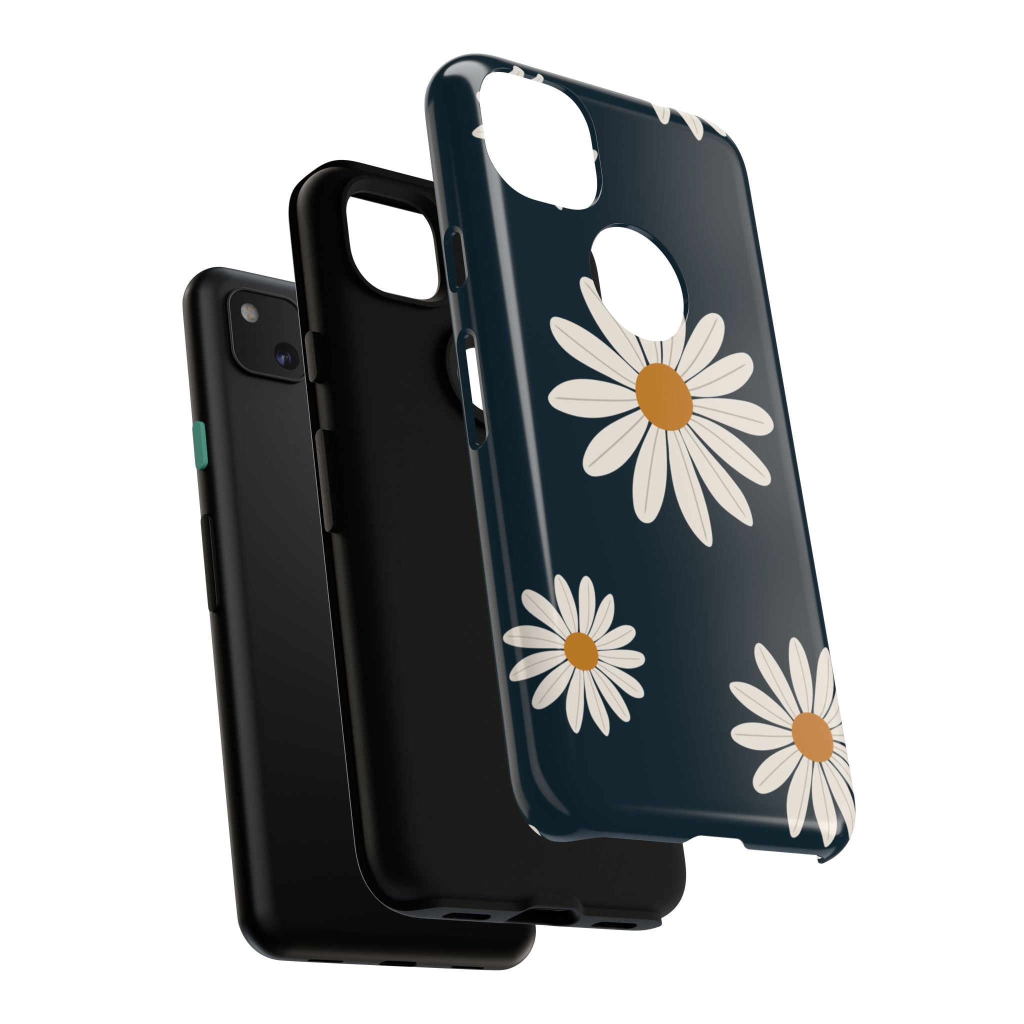 Daisy Phone Case, Floral Phone Cover, Tough Phone Case, Gift for Flower Lovers, Smartphone Accessory, Spring Design