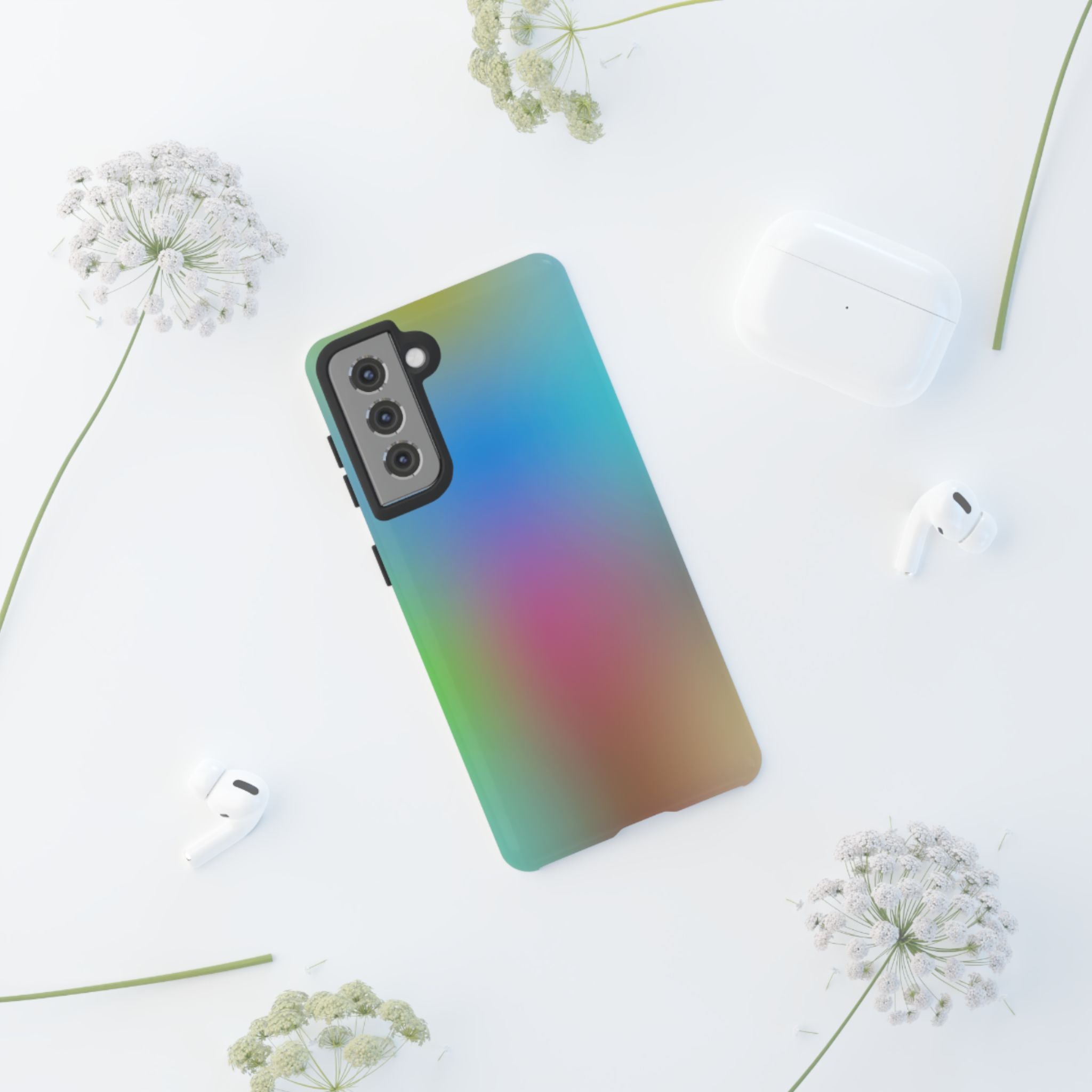 Colorful Mobile Phone Case, Unique Phone Cover, Stylish Phone Protector, Gift for Tech Lovers, Trendy Accessory