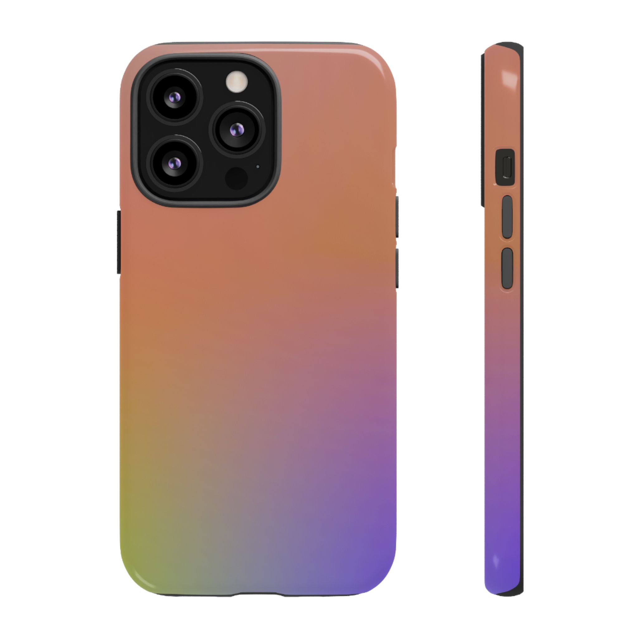 Colorful Gradient Phone Case, Tough Cases for iPhone, Customizable Phone Cover, Trendy Tech Accessory, Gift for Tech Lovers