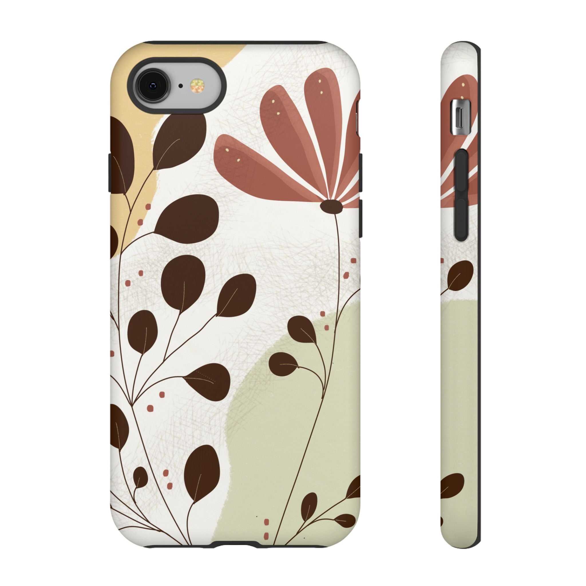 Floral Phone Case - Stylish Tough Cases for Women, Trendy Phone Cover, Gift for Her, Birthday Present, Everyday Use
