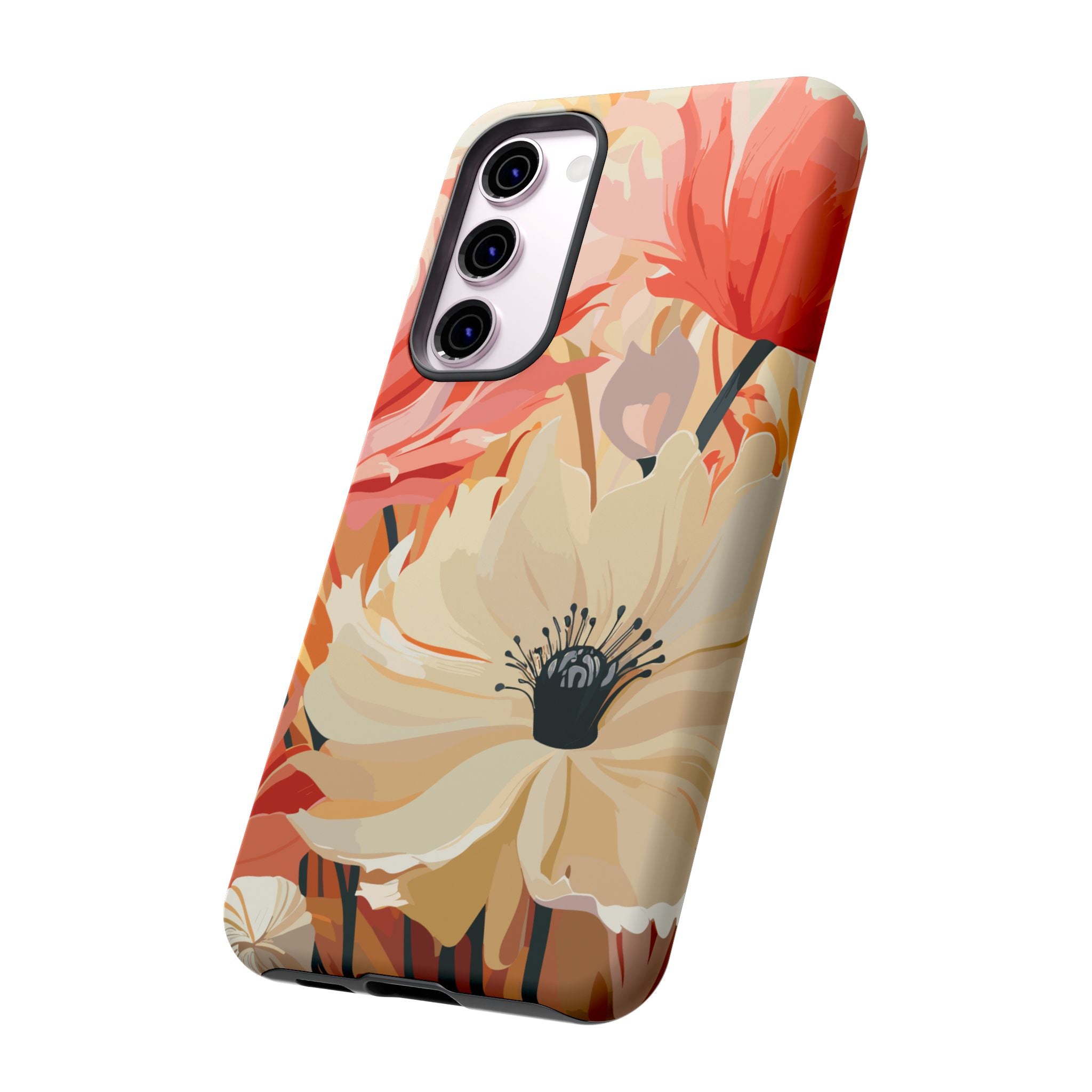 Floral Phone Case, Tough Protective Cover for Floral Lovers, Perfect Gift for Friends, Spring Celebration, Art Lovers Gift