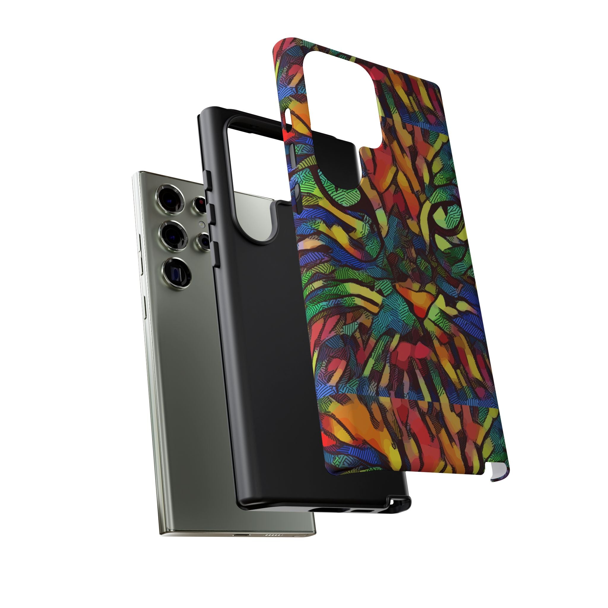 Colorful Phone Cases for Vibrant Style - Tough Cases, Unique Gifts, Animal Print, Artistic Design, Phone Accessories, Eco-Friendly
