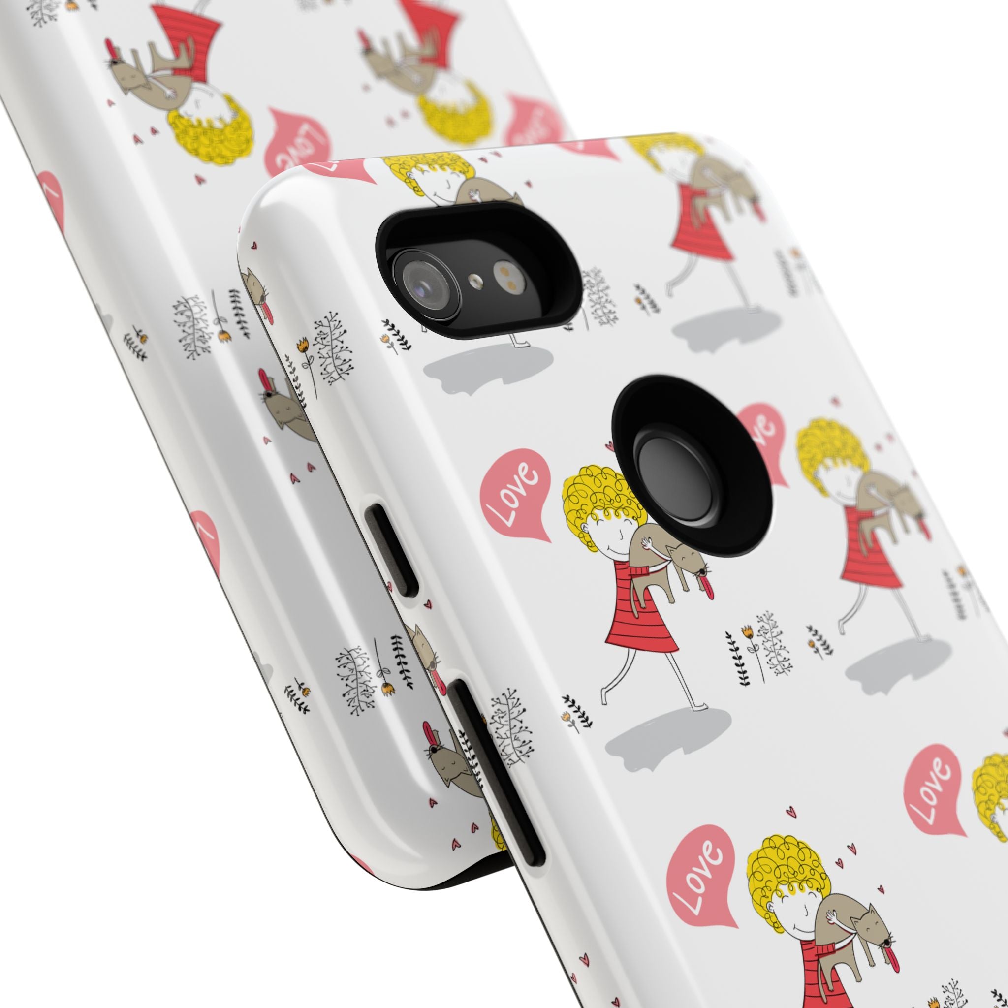 Love-Themed Phone Case | Cute Pet Lover Accessory, Perfect Gift for Birthdays, Anniversaries, Animal Lovers, Valentine's Day