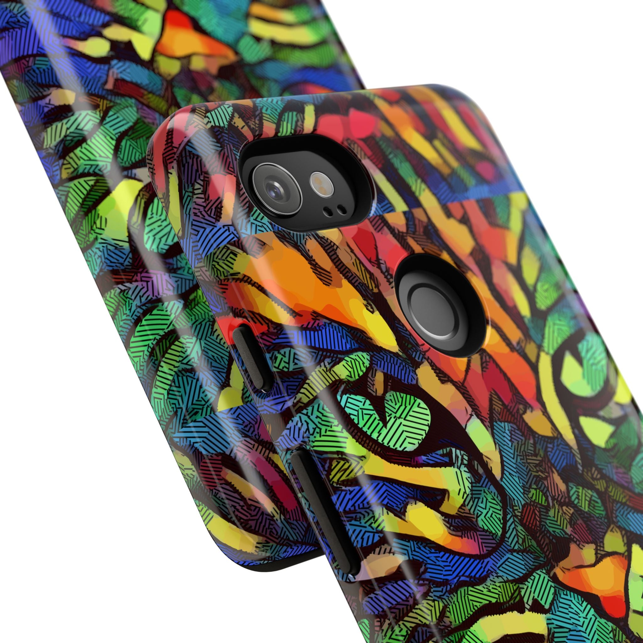 Colorful Phone Cases for Vibrant Style - Tough Cases, Unique Gifts, Animal Print, Artistic Design, Phone Accessories, Eco-Friendly