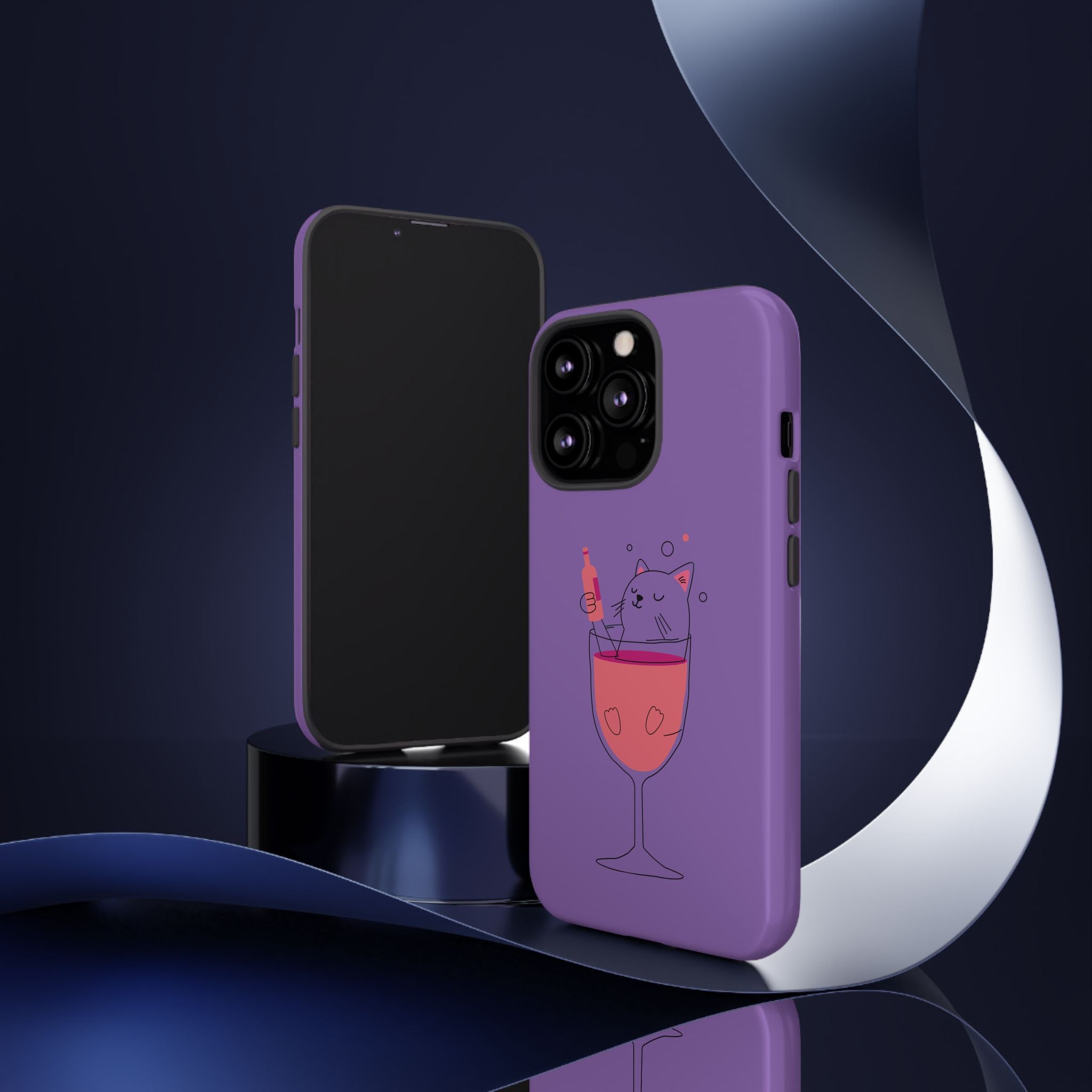 Cute Cat Phone Case, Fun Gift for Cat Lovers, Colorful Phone Cover, Pet Lover Accessory, Unique Cat Themed Case