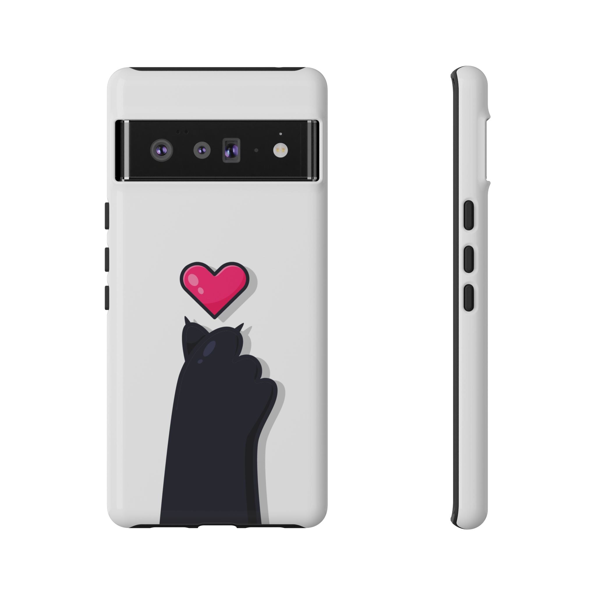 Cute Cat Love Phone Case, Tough Cell Phone Cover, Animal Lover Gifts, Pet Parent Accessories, Valentine's Day Essentials