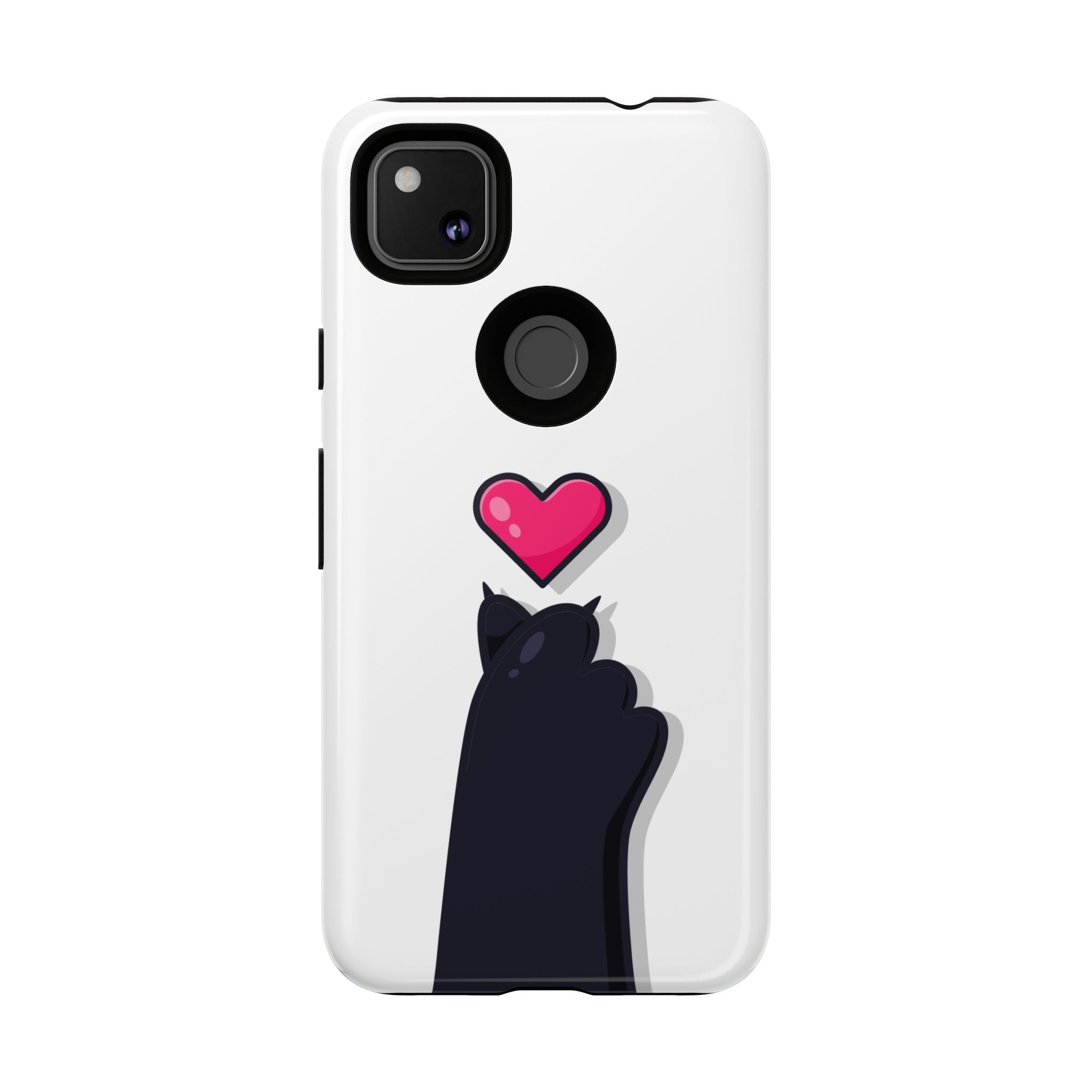 Cute Cat Love Phone Case, Tough Cell Phone Cover, Animal Lover Gifts, Pet Parent Accessories, Valentine's Day Essentials