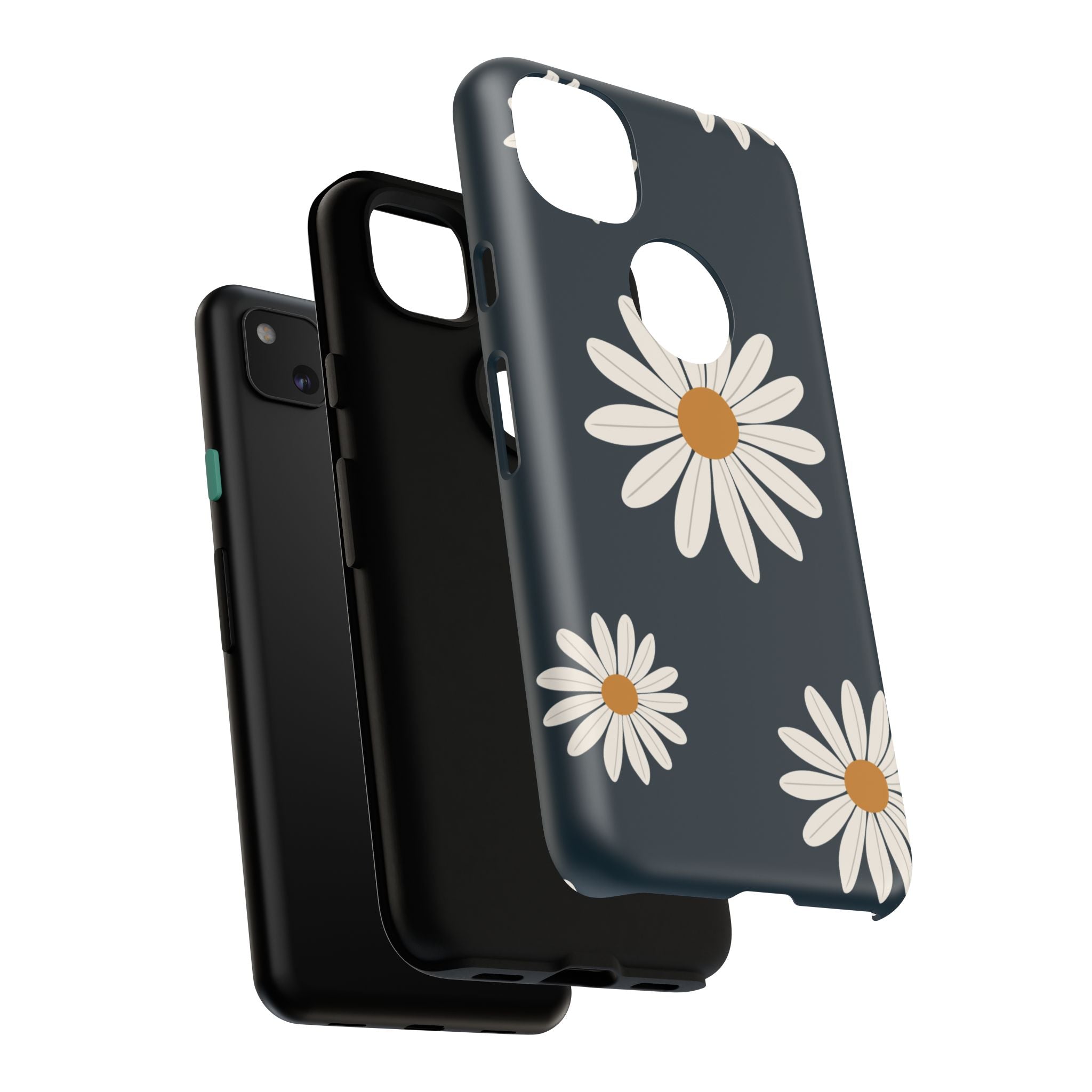 Daisy Phone Case, Floral Phone Cover, Tough Phone Case, Gift for Flower Lovers, Smartphone Accessory, Spring Design