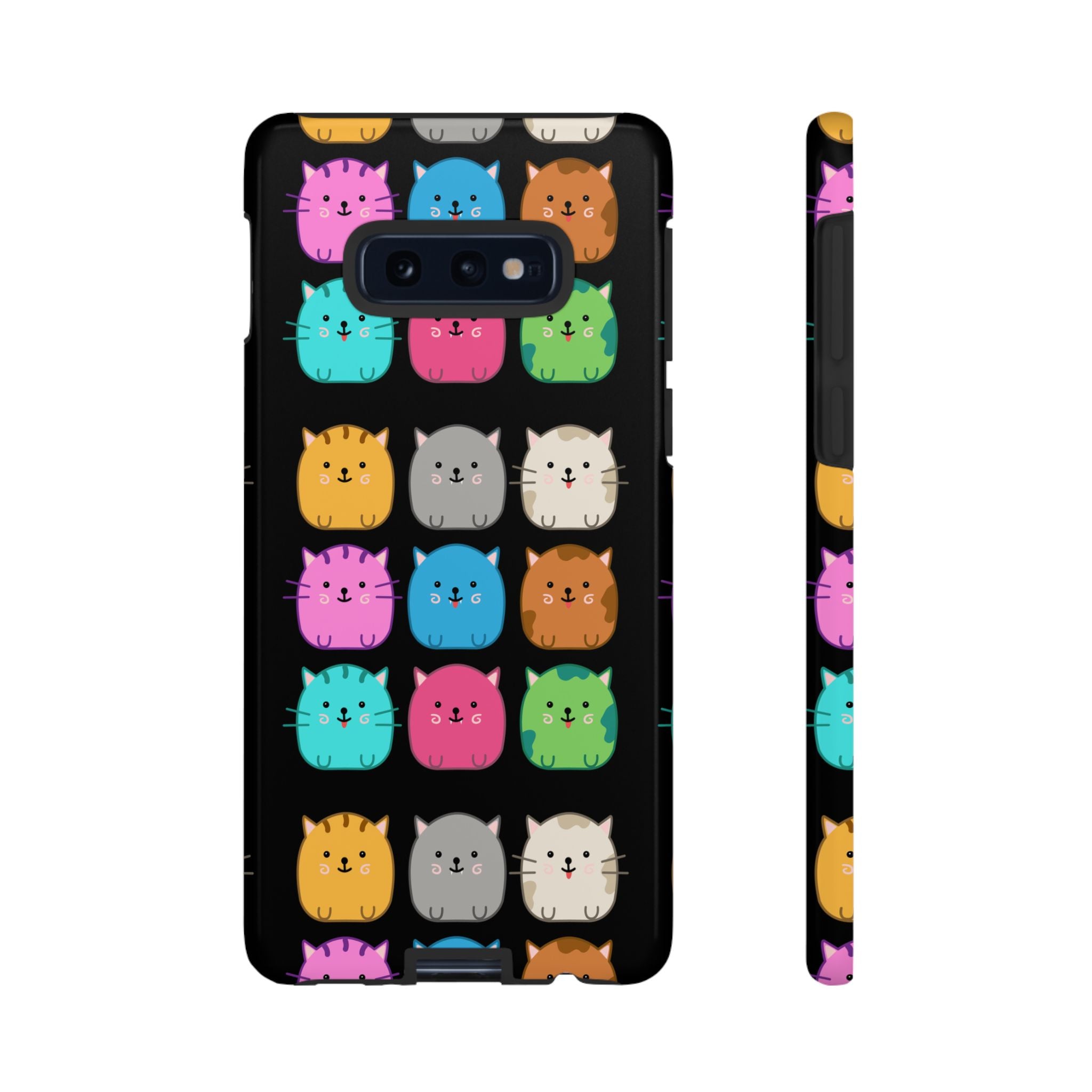 Cute Cat Phone Case, Kawaii Animal Lover Gift, Tough Phone Cover for Kids and Adults, Fun Cat Designs for Birthdays, Pet Lovers