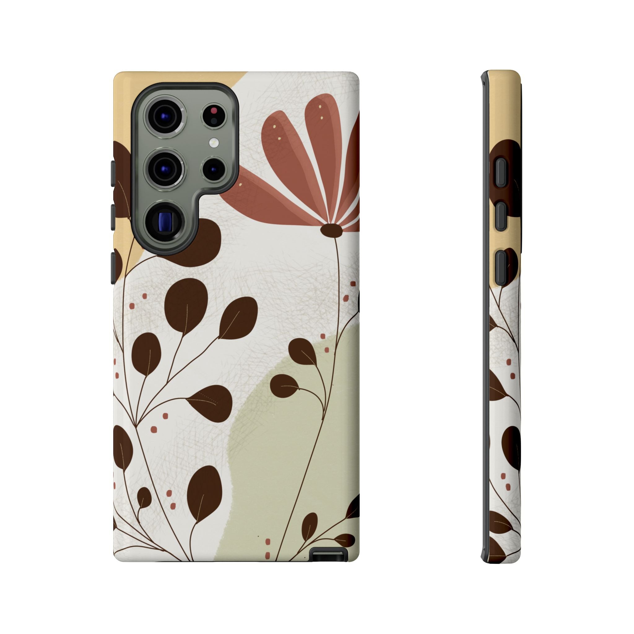 Floral Phone Case - Stylish Tough Cases for Women, Trendy Phone Cover, Gift for Her, Birthday Present, Everyday Use