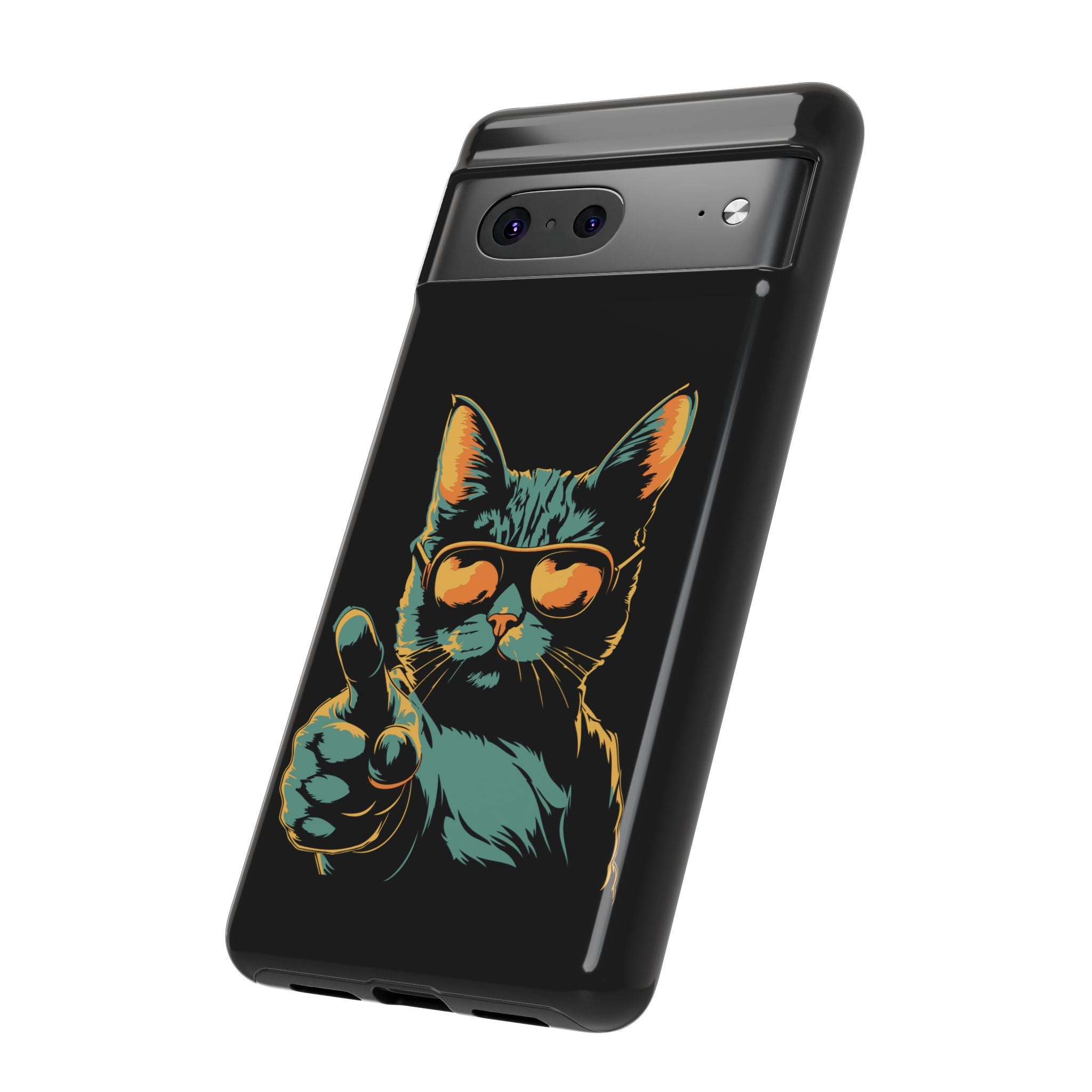Cool Cat Phone Case, Stylish Phone Cover, Pet Lover Gift, Cute Cat Design, Fun Cat Accessories
