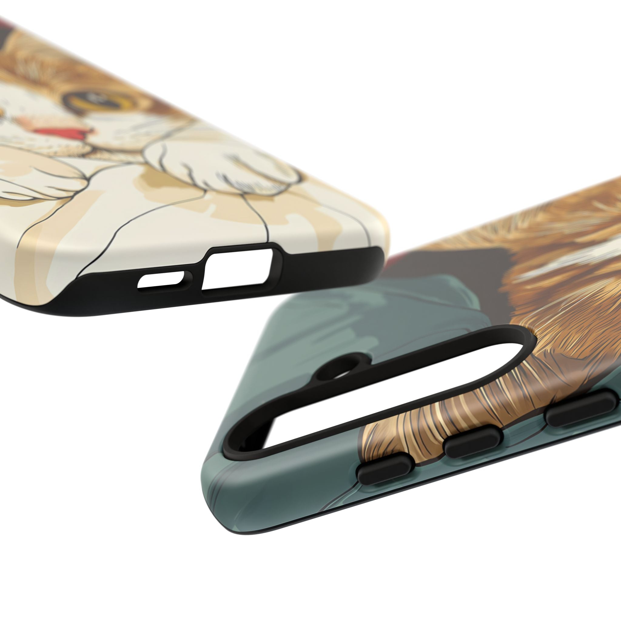 Cute Cat Phone Case - Ideal for Cat Lovers, Pet Owners, Birthday Gifts, Smartphone Accessories, Funny Pet Humor