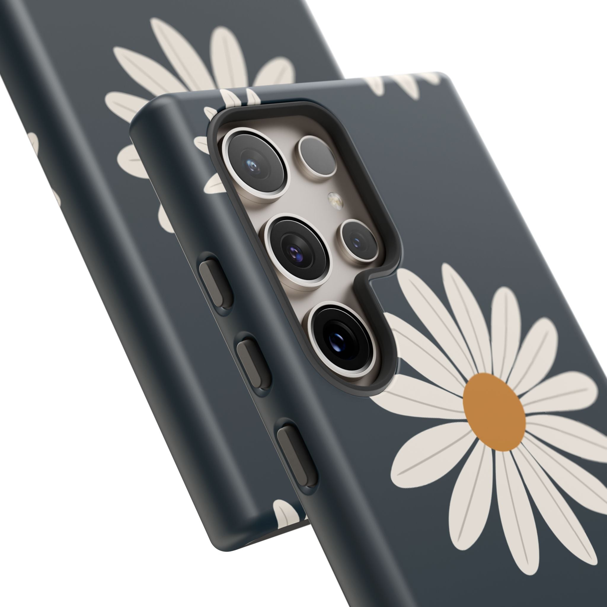 Daisy Phone Case, Floral Phone Cover, Tough Phone Case, Gift for Flower Lovers, Smartphone Accessory, Spring Design