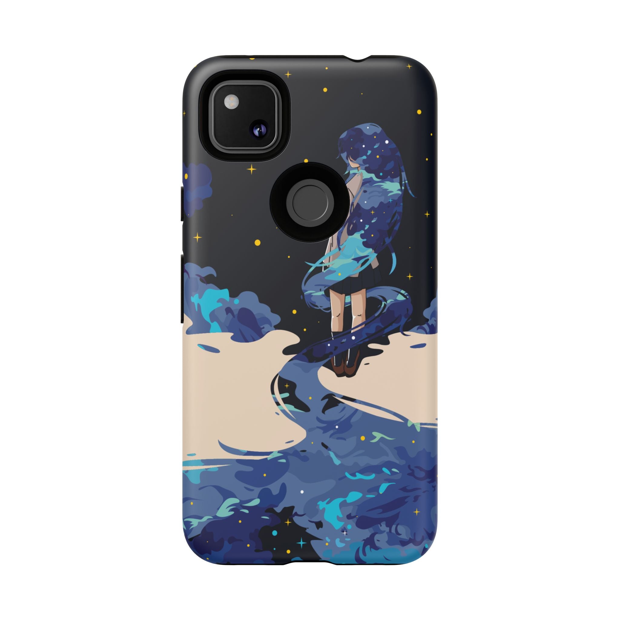 Galaxy-Inspired Phone Case, Celestial Design, Tough Phone Cover, Gift for Space Lovers, Artsy Accessories, Unique Merchandise