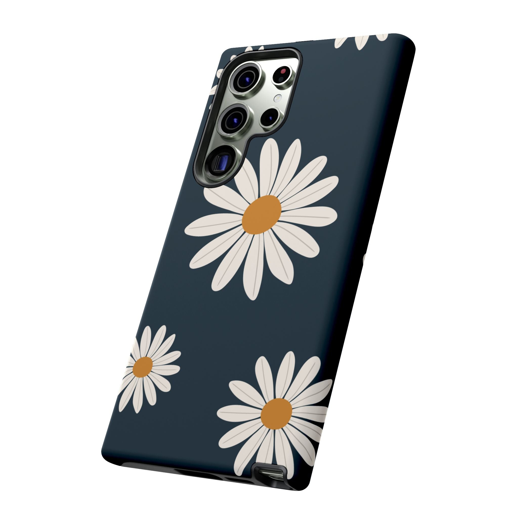 Daisy Phone Case, Floral Phone Cover, Tough Phone Case, Gift for Flower Lovers, Smartphone Accessory, Spring Design