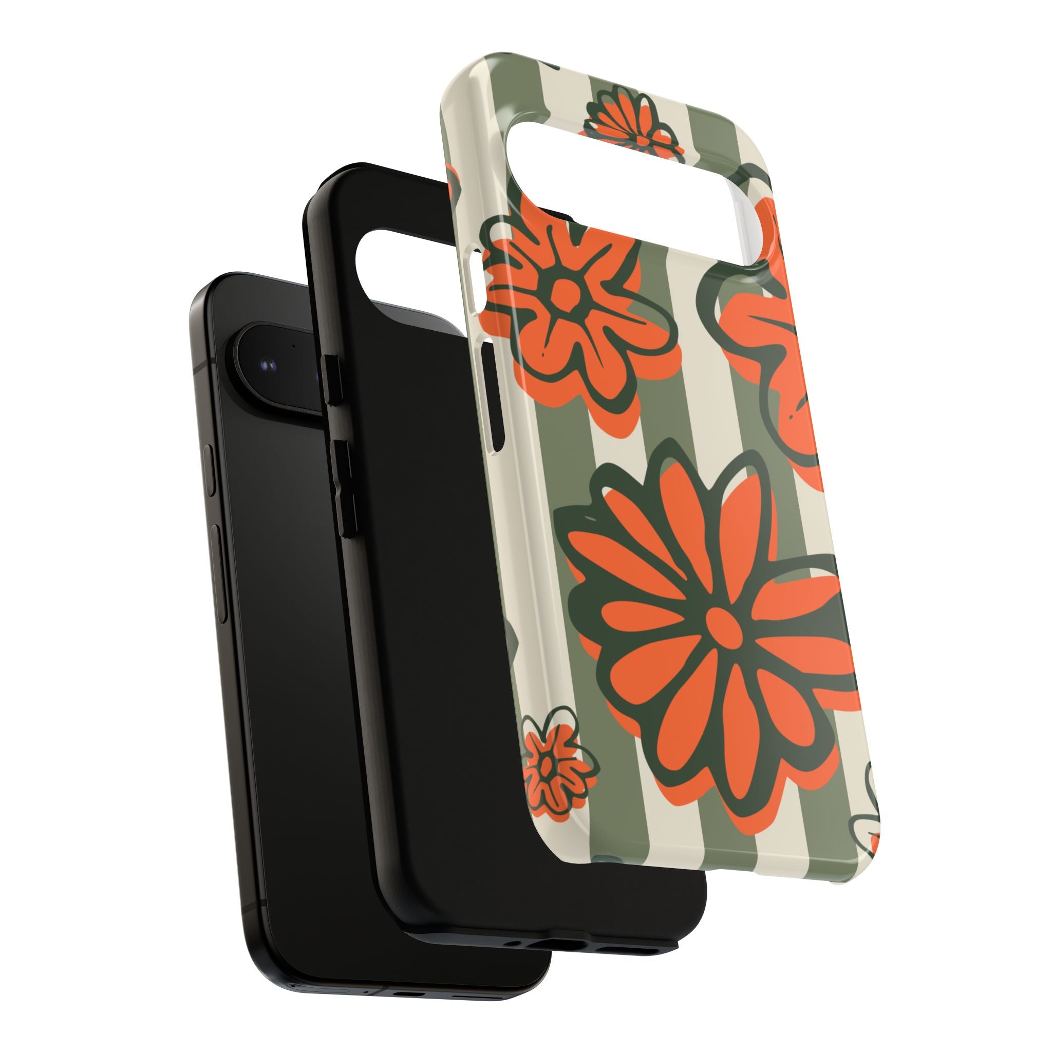 Floral Tough Phone Case - Trendy Protector for Pet Lovers, Super Cute Gift, Floral Design, Stylish Phone Cover, Unique Accessory