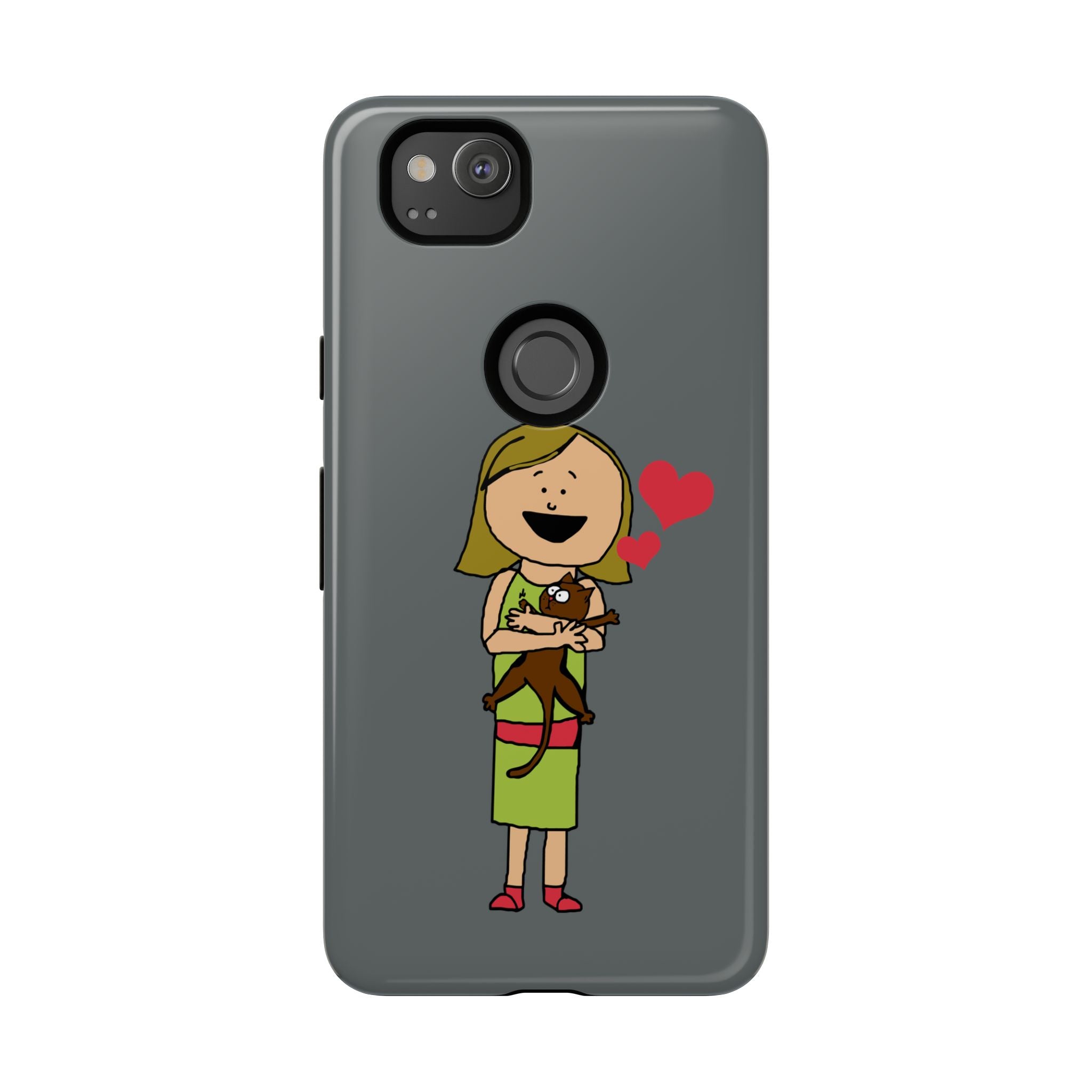 Pet Lover's Phone Case, Cute Animal Phone Cover, Gift for Dog Lovers, Cartoon Design, Fun Smartphone Accessory