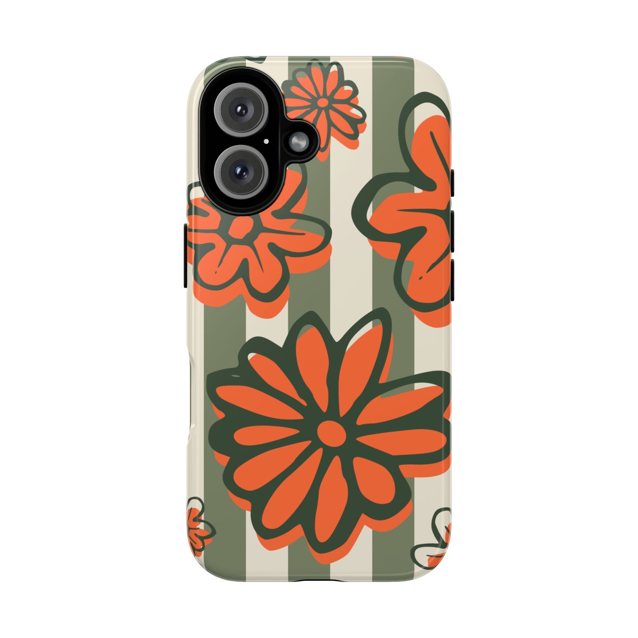 Floral Tough Phone Case - Trendy Protector for Pet Lovers, Super Cute Gift, Floral Design, Stylish Phone Cover, Unique Accessory