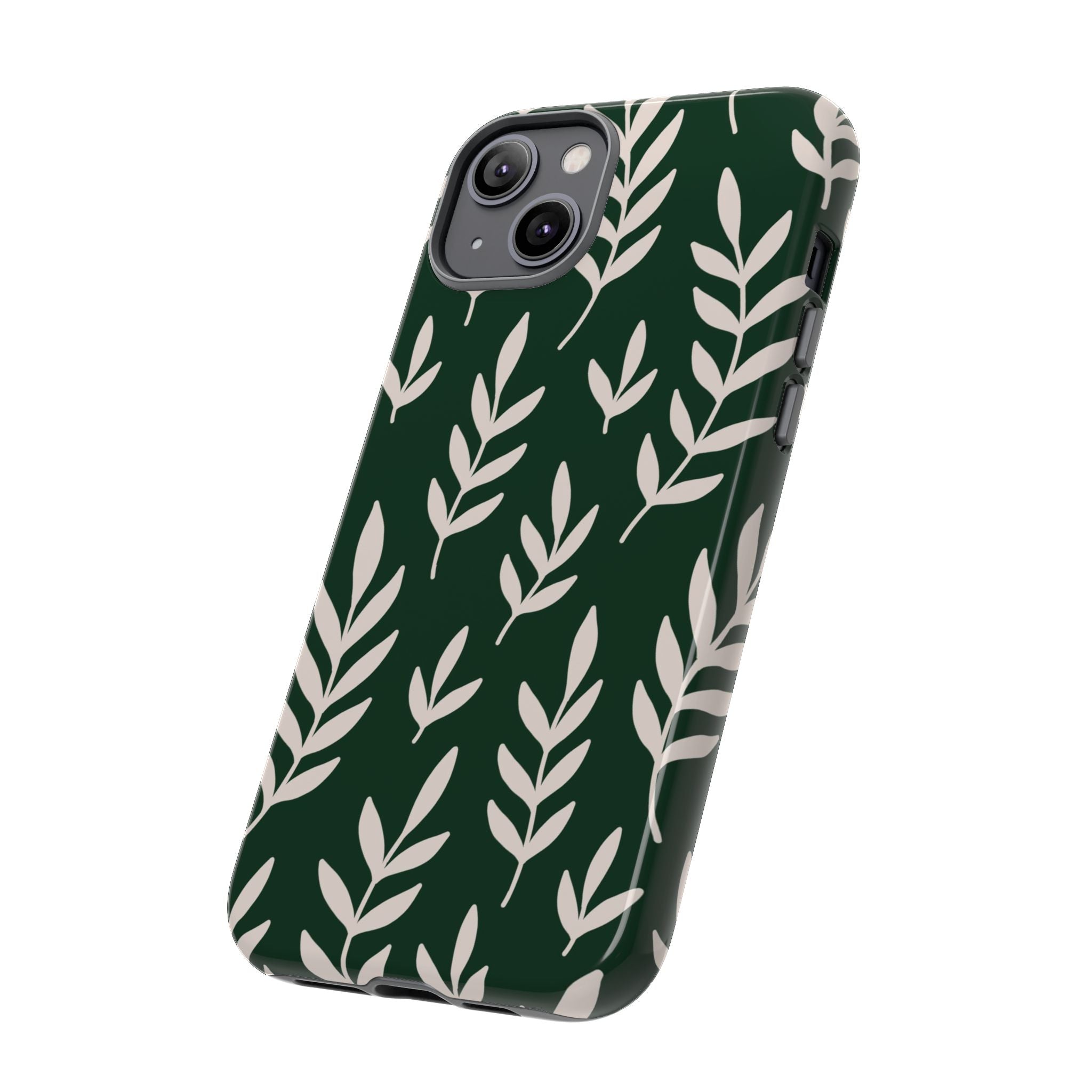 Leafy Phone Case, Tough Cases for Nature Lovers, Green Leaf Design, Eco-Friendly, Stylish Mobile Cover, Gift for Her