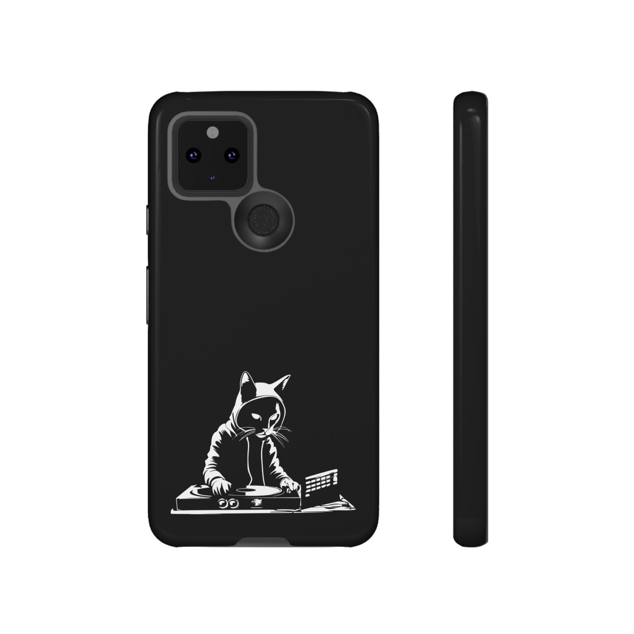 Cat DJ Phone Case | Stylish Tough Cases for Music Lovers, Gift for Cat Owners, Unique Phone Accessory, Cool Tech Gear