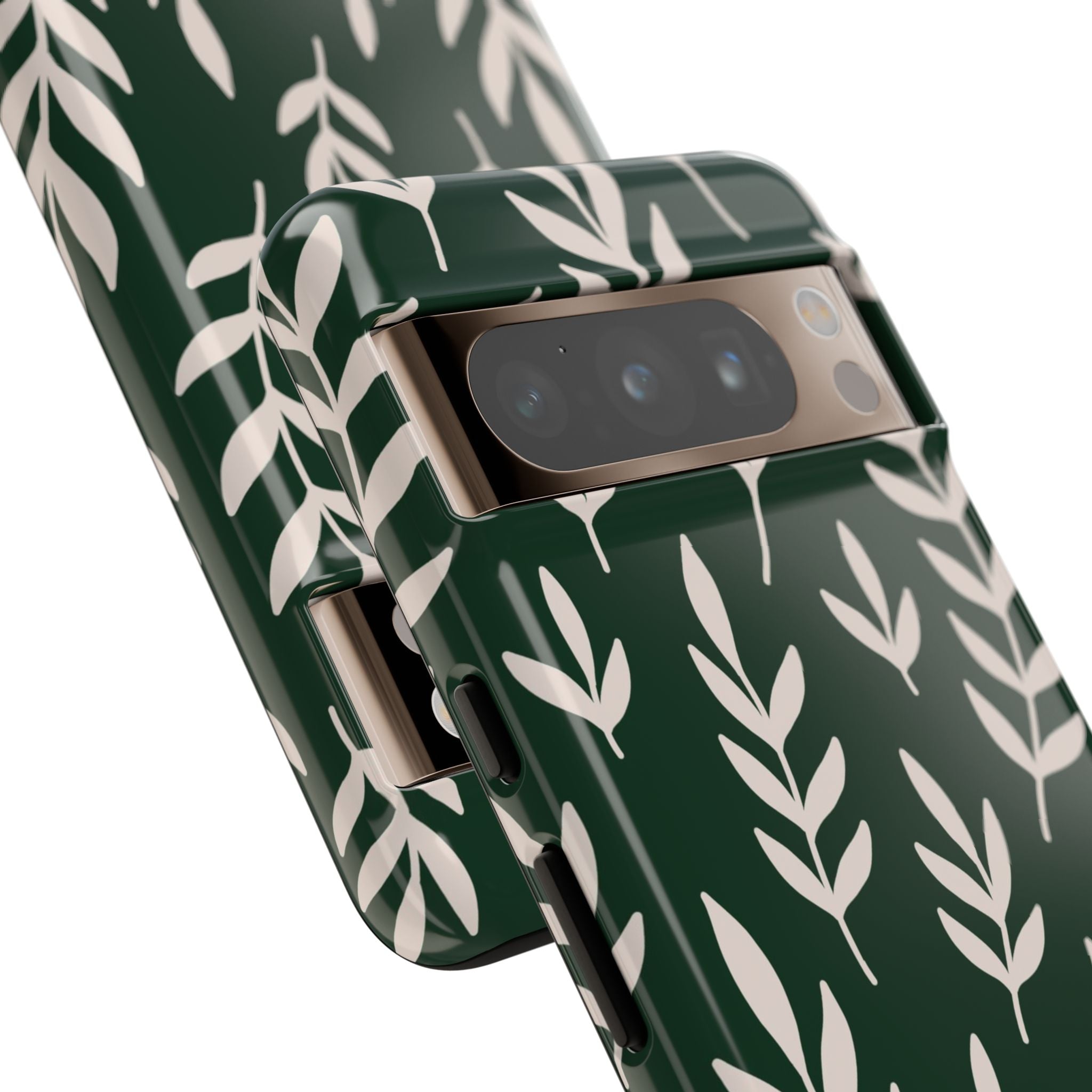 Leafy Phone Case, Tough Cases for Nature Lovers, Green Leaf Design, Eco-Friendly, Stylish Mobile Cover, Gift for Her