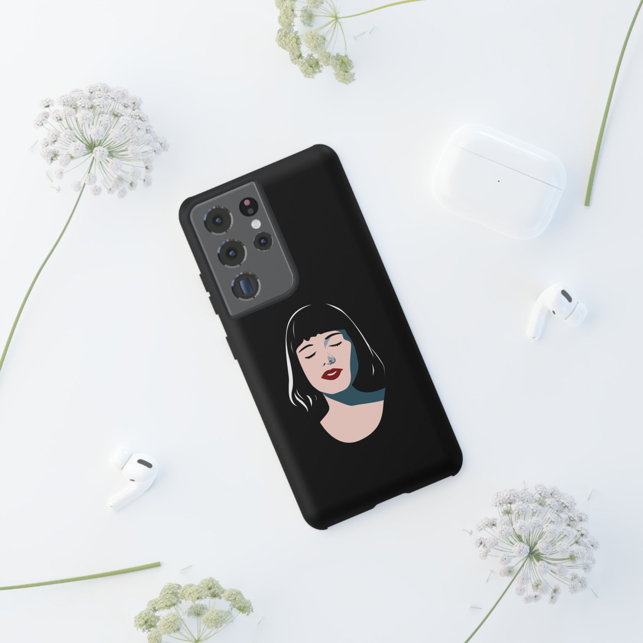 Aesthetic Phone Case, Art Deco iPhone Cover, Minimalist Cell Phone Protector, Gift for Her, Stylish Mobile Accessories