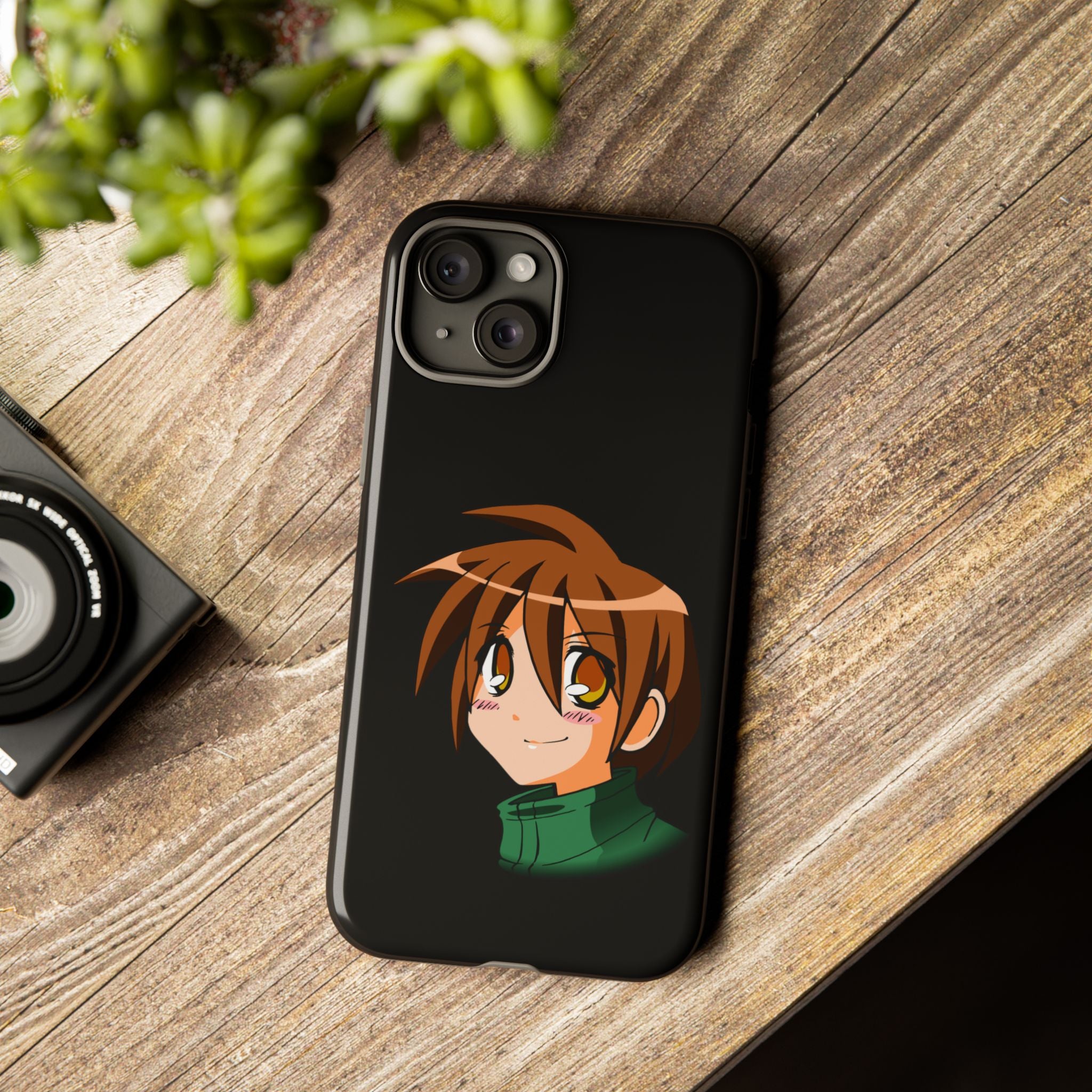 Anime Character Phone Case, Cute Phone Cover, Tough Cases for Teens, Customizable Gift, Geeky Accessories