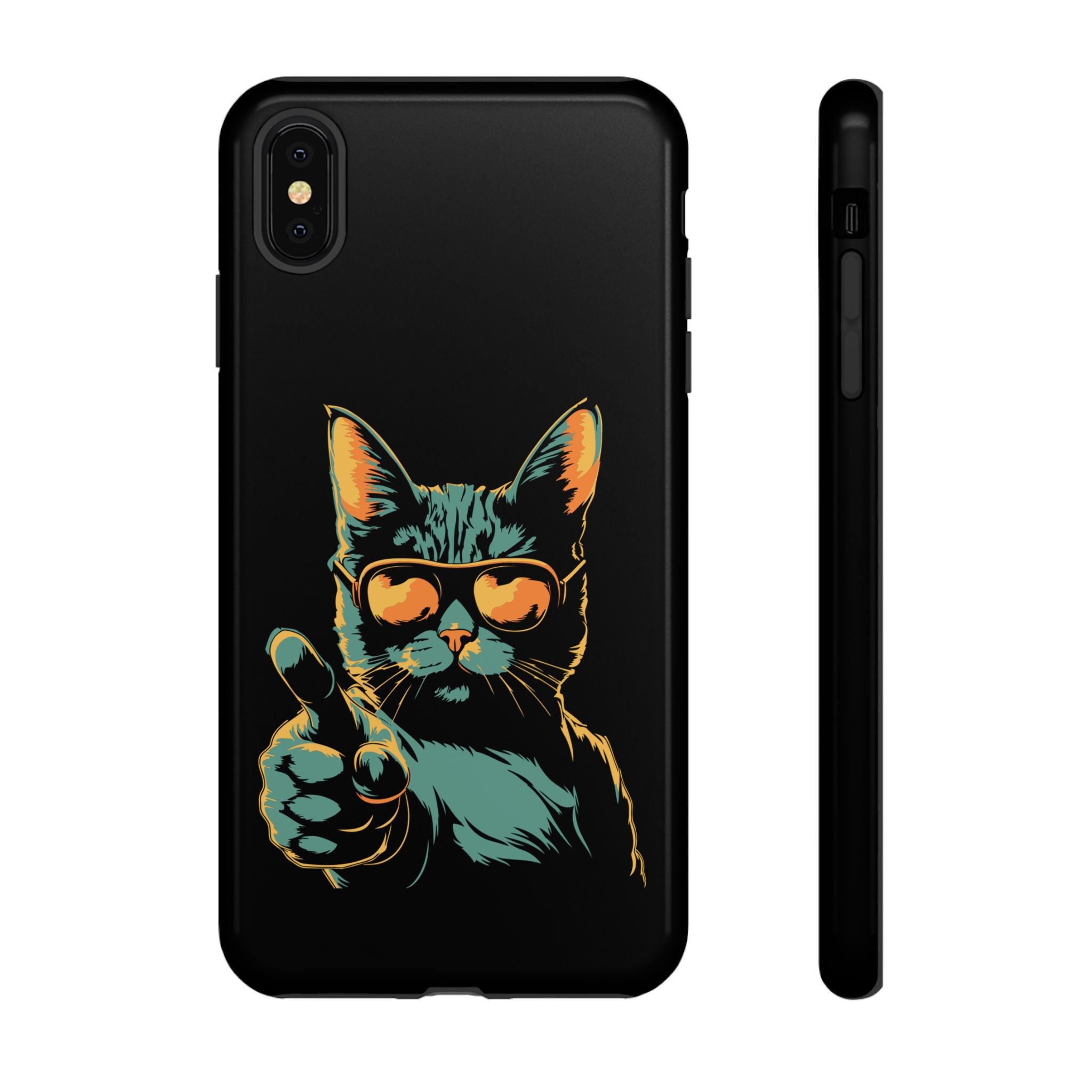 Cool Cat Phone Case, Stylish Phone Cover, Pet Lover Gift, Cute Cat Design, Fun Cat Accessories
