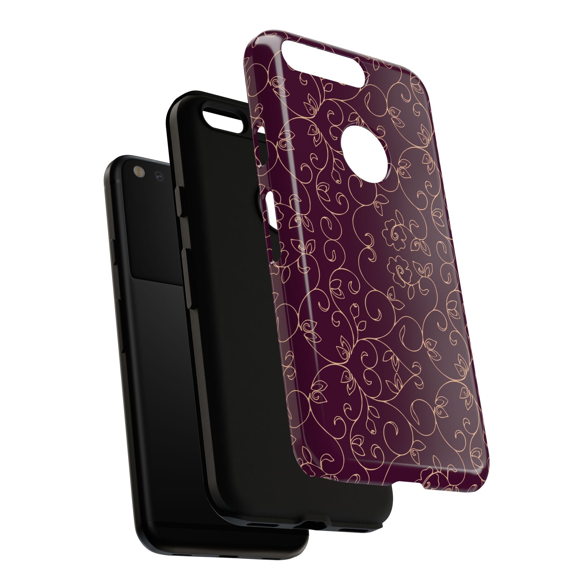 Elegant Floral Phone Case | Durable Mobile Cover, Gift for Her, Floral Design, Stylish Accessory, Phone Protection