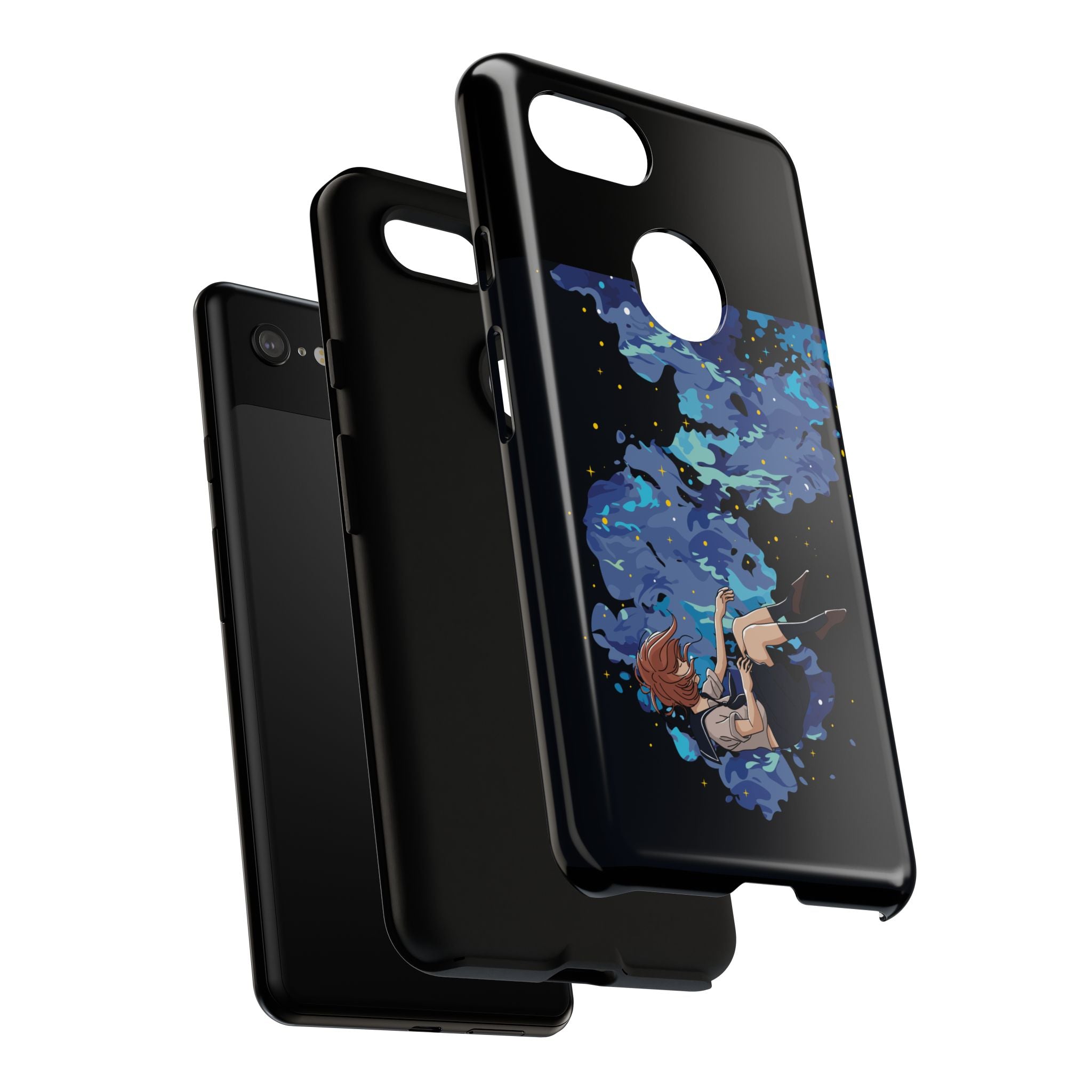 Tough Cases Phone Case - Artistic Galaxy Design, Cute Sleeve for Teens, Gift for Students, Unique Mobile Accessory, Trendy Tech Protection