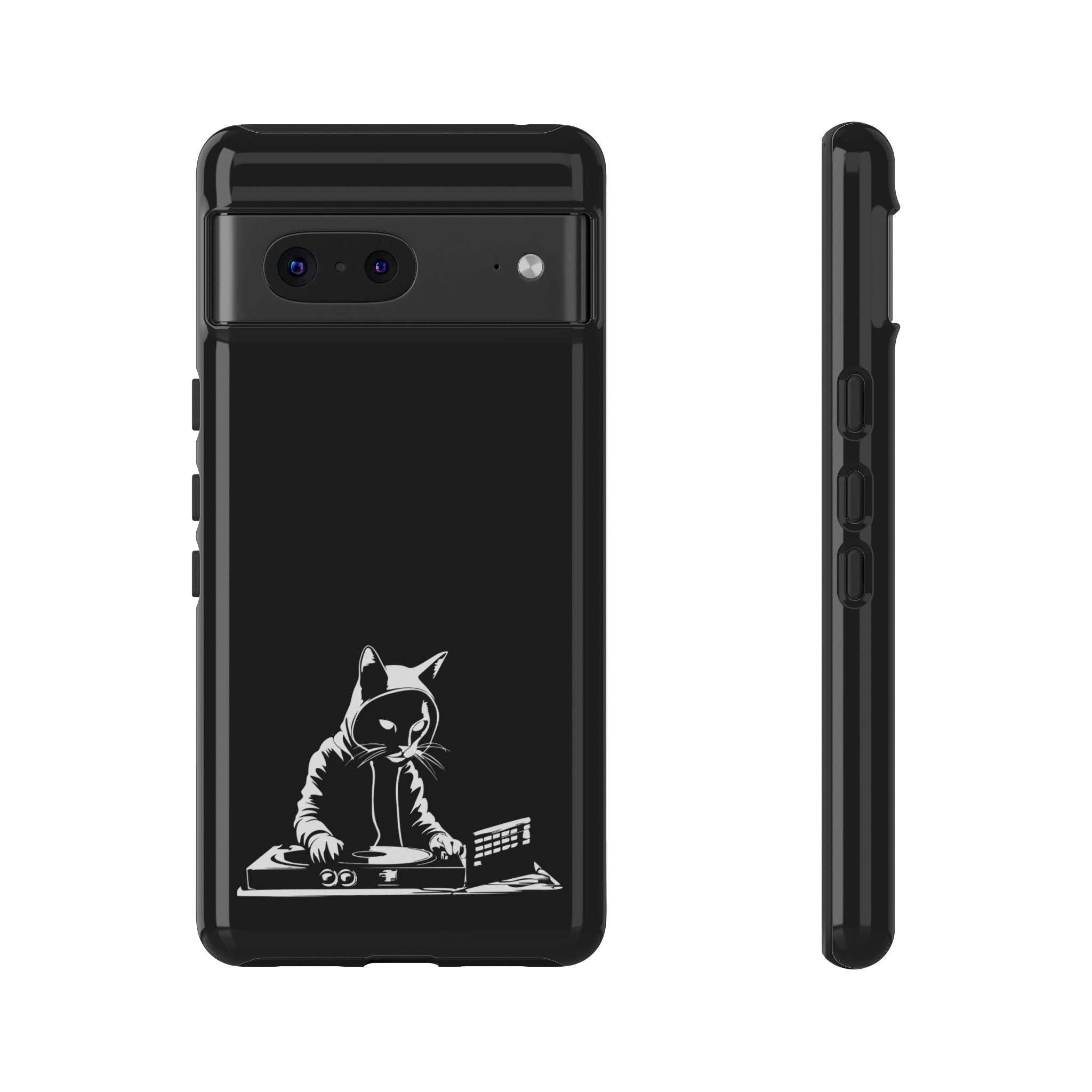 Cat DJ Phone Case | Stylish Tough Cases for Music Lovers, Gift for Cat Owners, Unique Phone Accessory, Cool Tech Gear