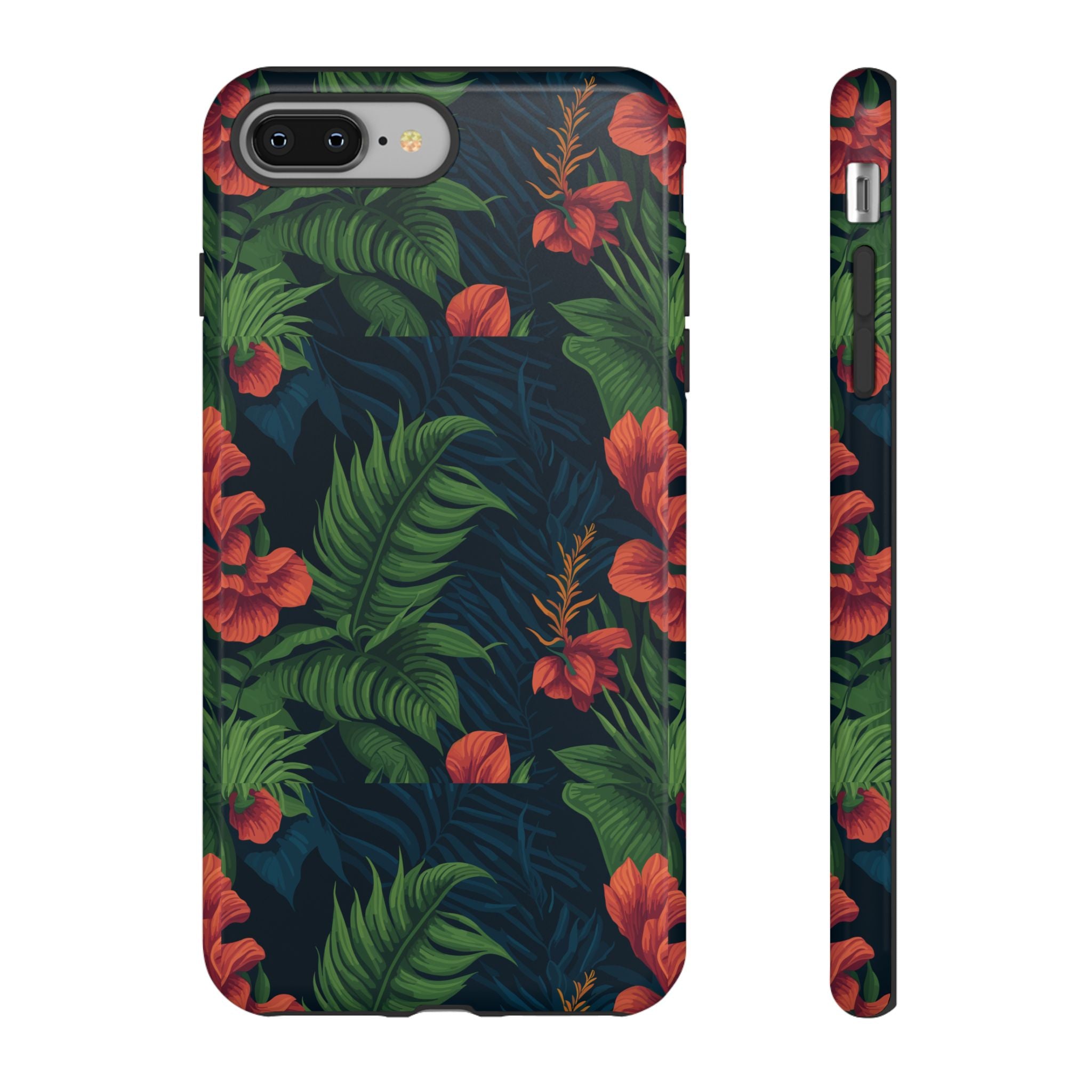 Tropical Phone Case with Floral Design, Eco-Friendly Protection for Summer Vibes, Ideal Gift for Nature Lovers, Vibrant Background
