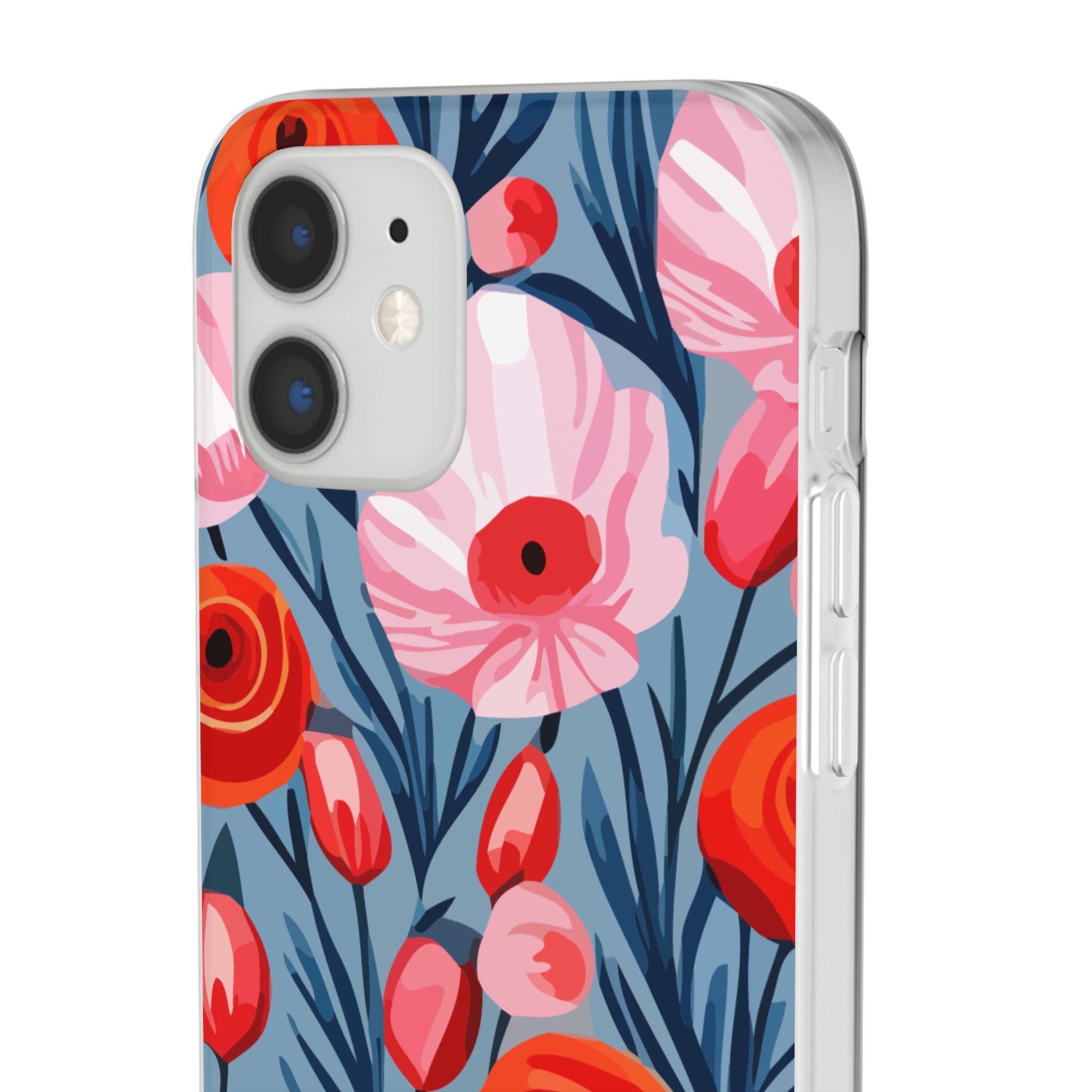 Beautiful Floral Flexi Cases for Phone, Stylish Protective Cover, Gift for Her, Phone Accessories, Floral Design