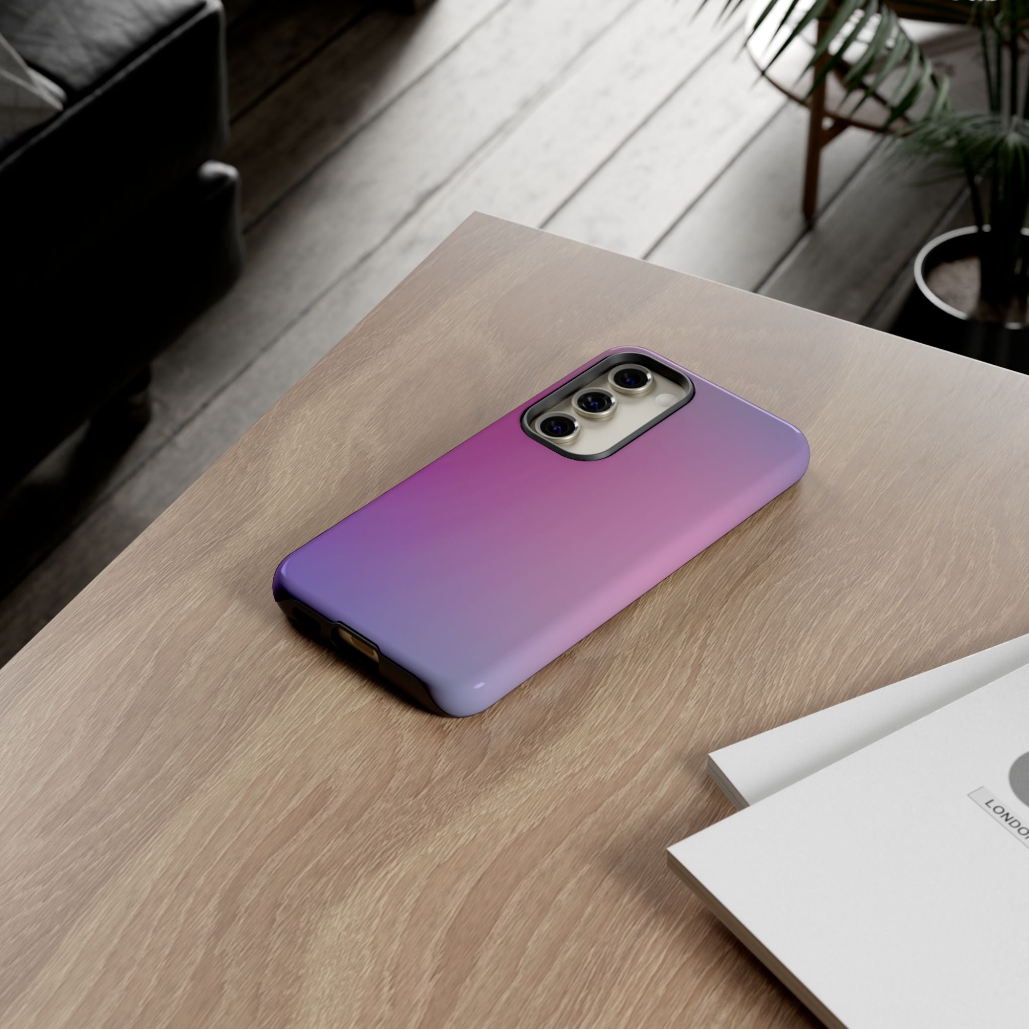 Stylish Phone Case, Tough Phone Cover, Gradient Phone Protector, Customizable Phone Shell, Durable Phone Accessory