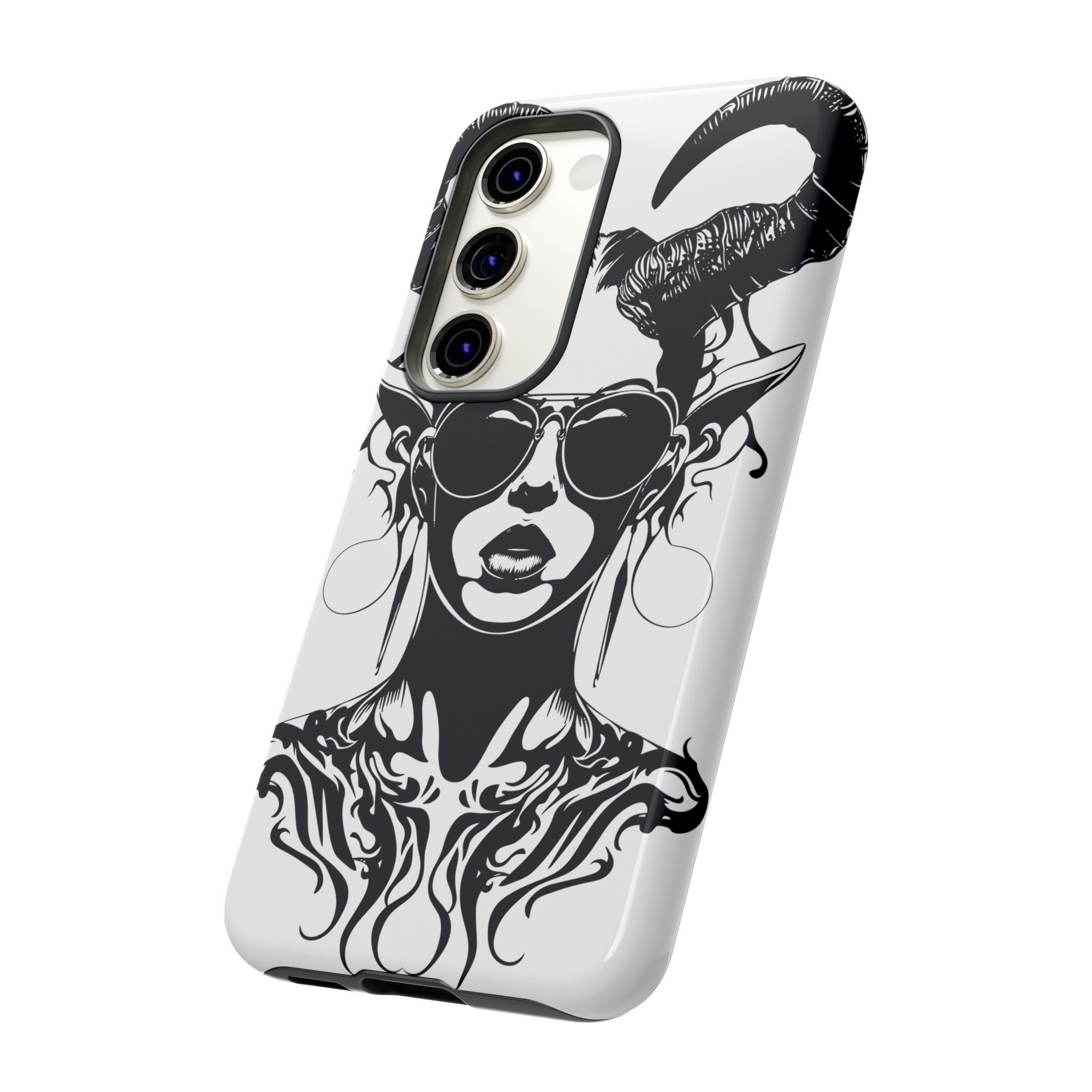 Tough Cases: Stylish Phone Case with Edgy Design, Protective Cover, Gift for Her, Trendy Accessories, Unique Art, Holiday Present
