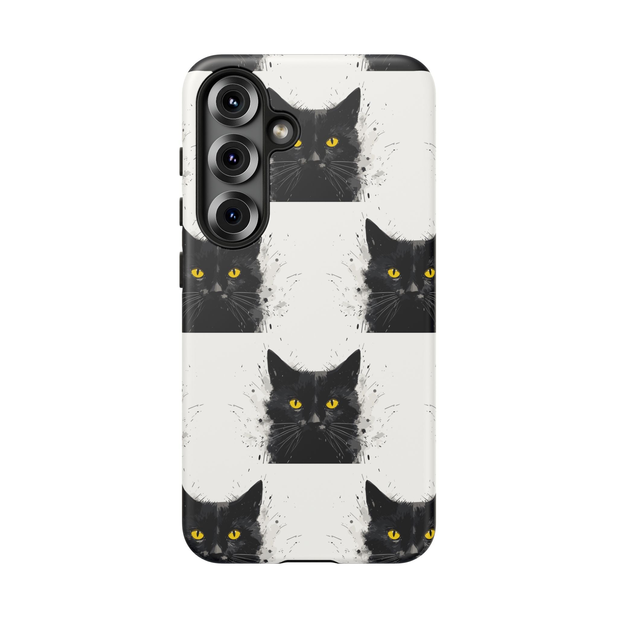 Black Cat Phone Case, Tough Cases, Cat Lover Gift, Unique Design, Halloween, Animal Accessories, Custom Phone Cover
