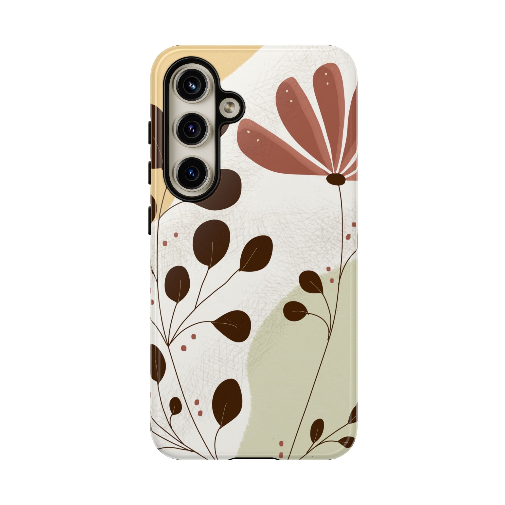 Floral Phone Case - Stylish Tough Cases for Women, Trendy Phone Cover, Gift for Her, Birthday Present, Everyday Use