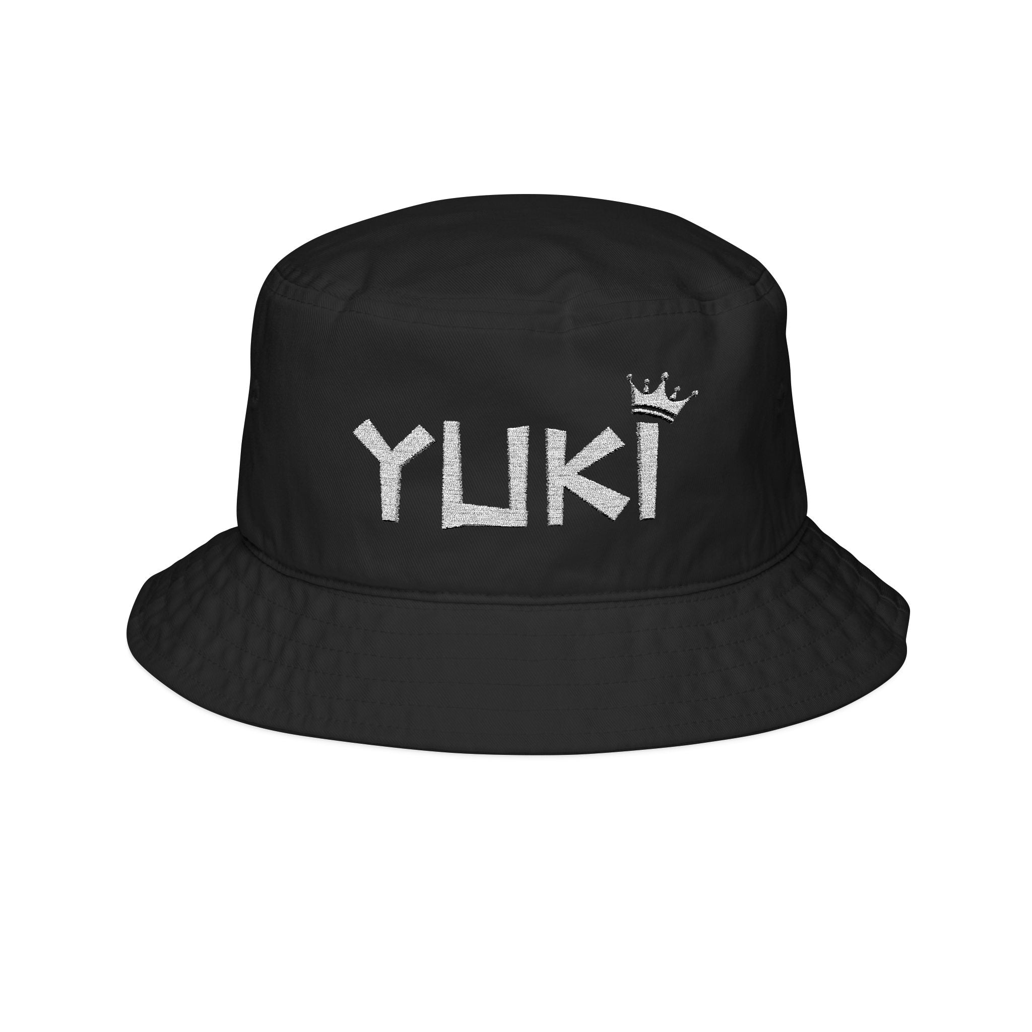 Yuki King - White Flower Embroidered Bucket Hat for TSU 22 -