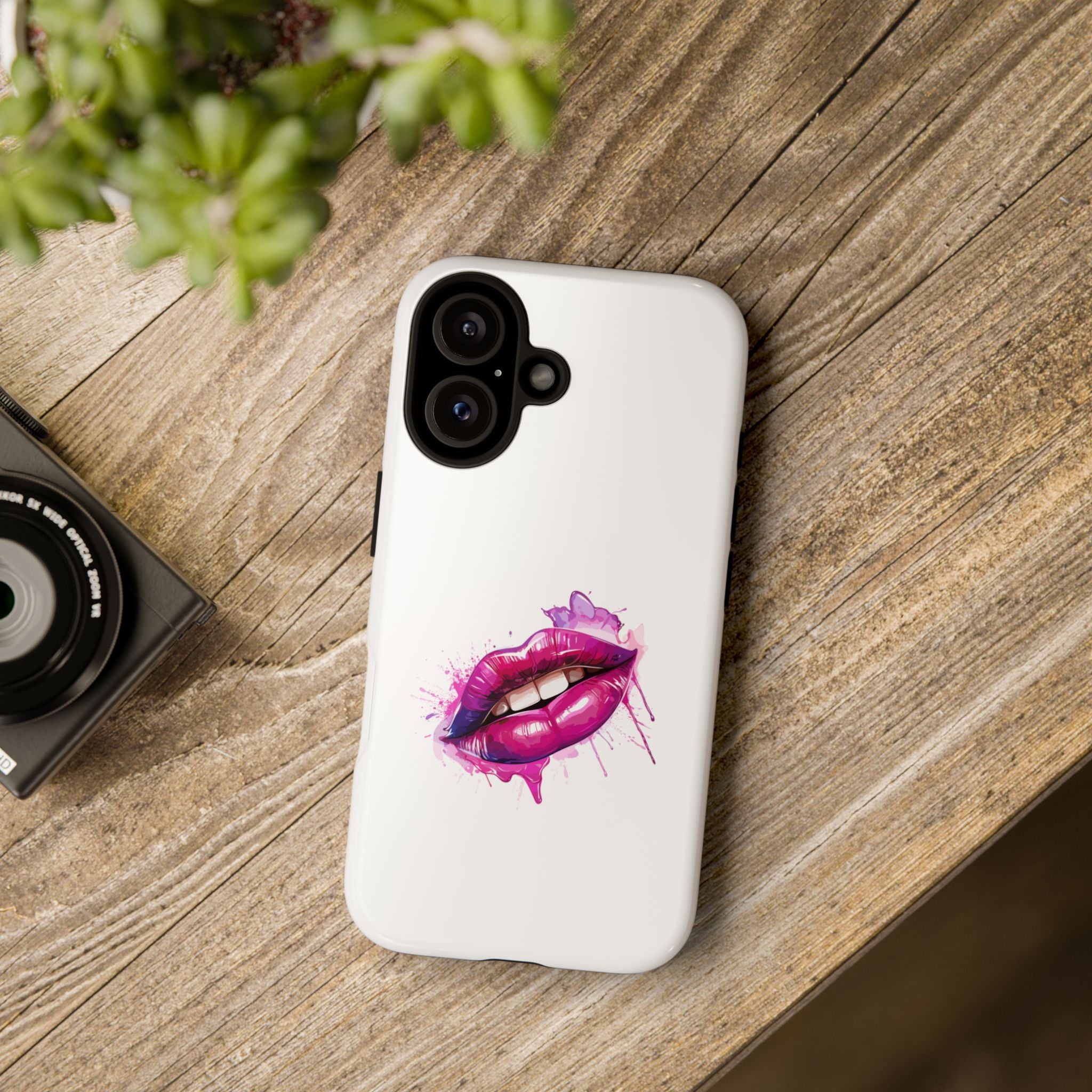 Lips Phone Case - Tough Cases, Trendy Tech Accessories, Gift for Her, Phone Protector, Fun Pop Art Style