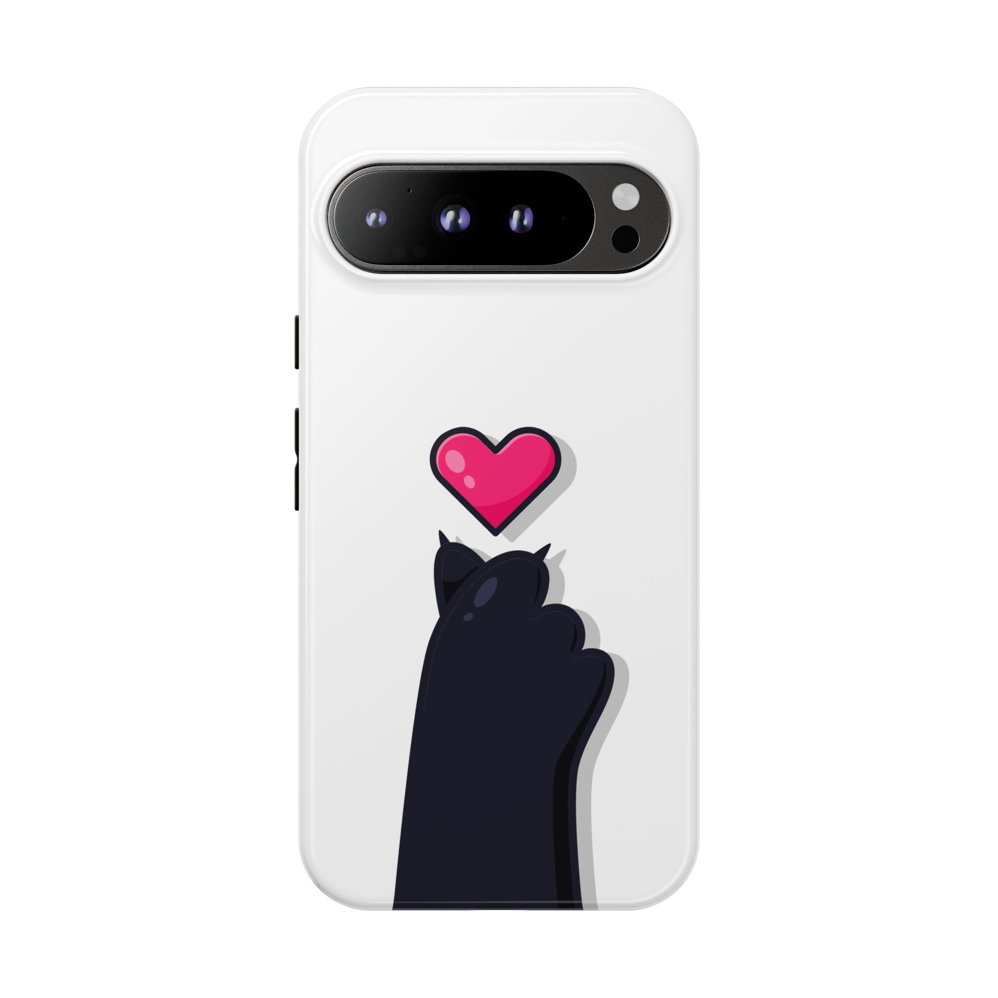 Cute Cat Love Phone Case, Tough Cell Phone Cover, Animal Lover Gifts, Pet Parent Accessories, Valentine's Day Essentials