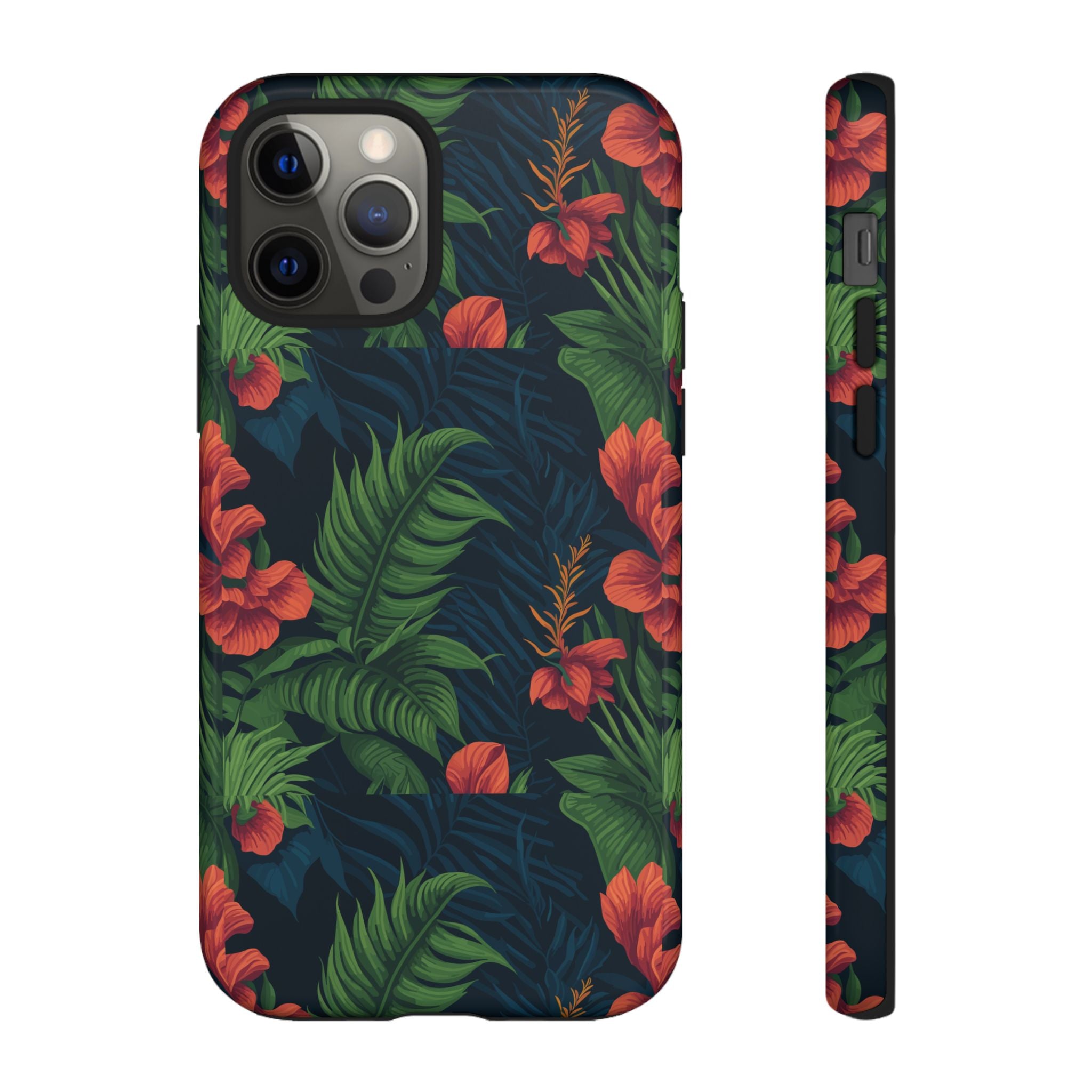 Tropical Phone Case with Floral Design, Eco-Friendly Protection for Summer Vibes, Ideal Gift for Nature Lovers, Vibrant Background