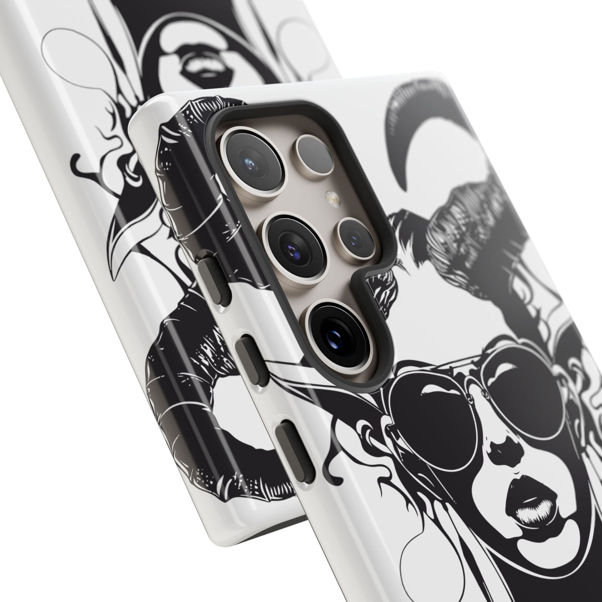 Tough Cases: Stylish Phone Case with Edgy Design, Protective Cover, Gift for Her, Trendy Accessories, Unique Art, Holiday Present