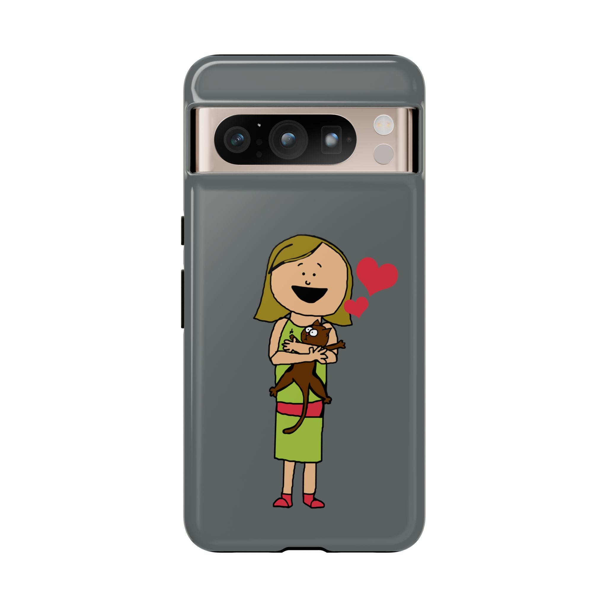 Pet Lover's Phone Case, Cute Animal Phone Cover, Gift for Dog Lovers, Cartoon Design, Fun Smartphone Accessory
