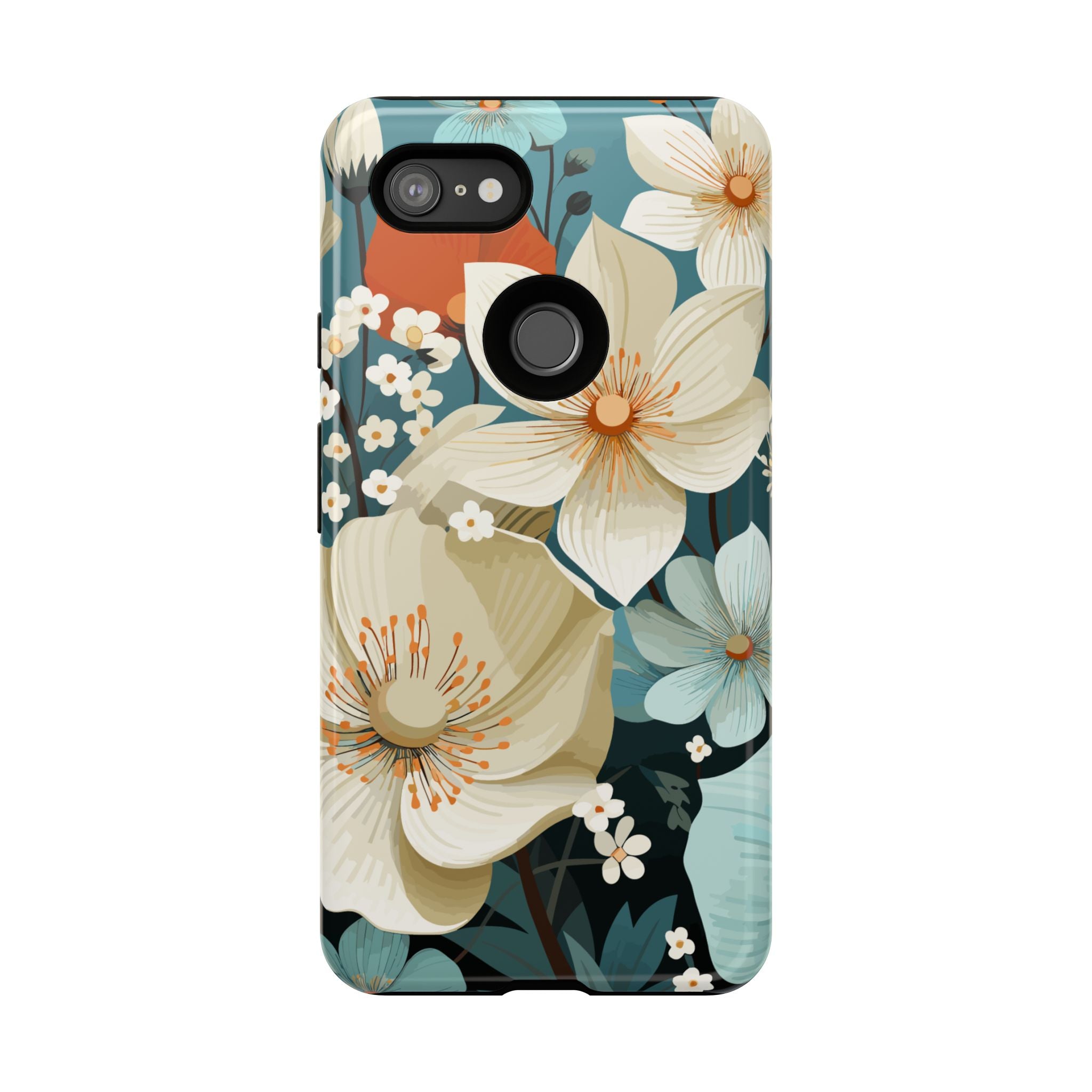 Floral Phone Case, Stylish Tough Cases with Botanical Design, Flower Print Phone Cover, Gifts for Nature Lovers, Eco-Friendly Mobile Cover