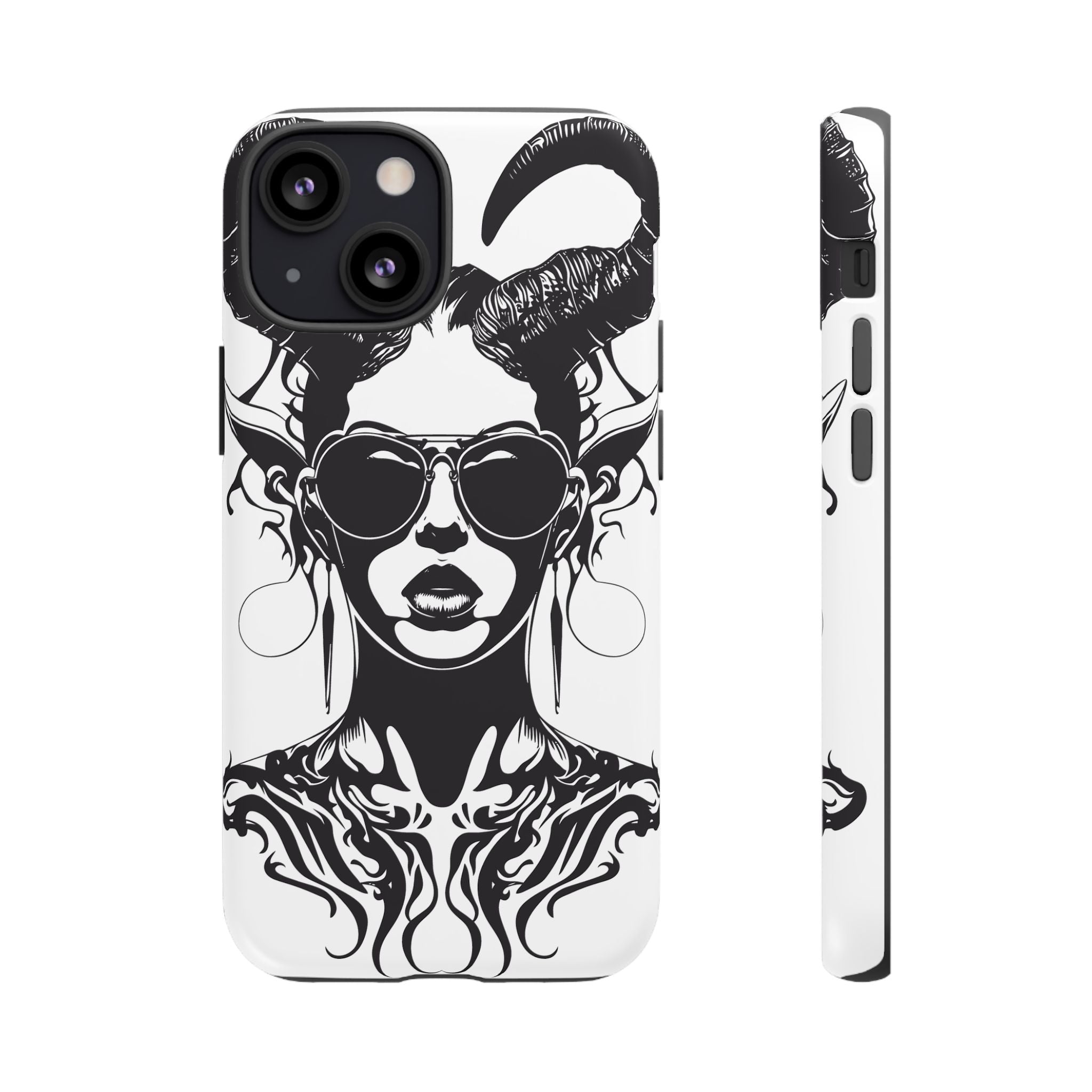 Tough Cases: Stylish Phone Case with Edgy Design, Protective Cover, Gift for Her, Trendy Accessories, Unique Art, Holiday Present