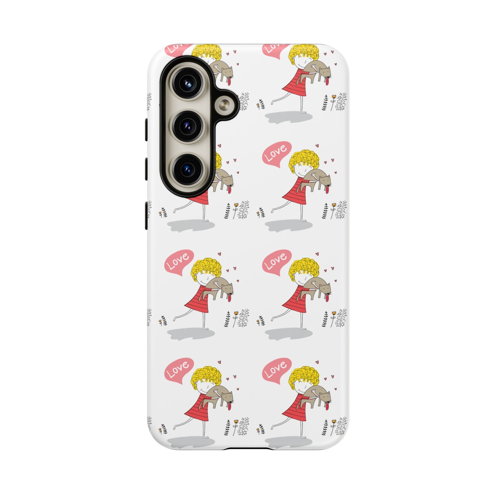 Love-Themed Phone Case | Cute Pet Lover Accessory, Perfect Gift for Birthdays, Anniversaries, Animal Lovers, Valentine's Day